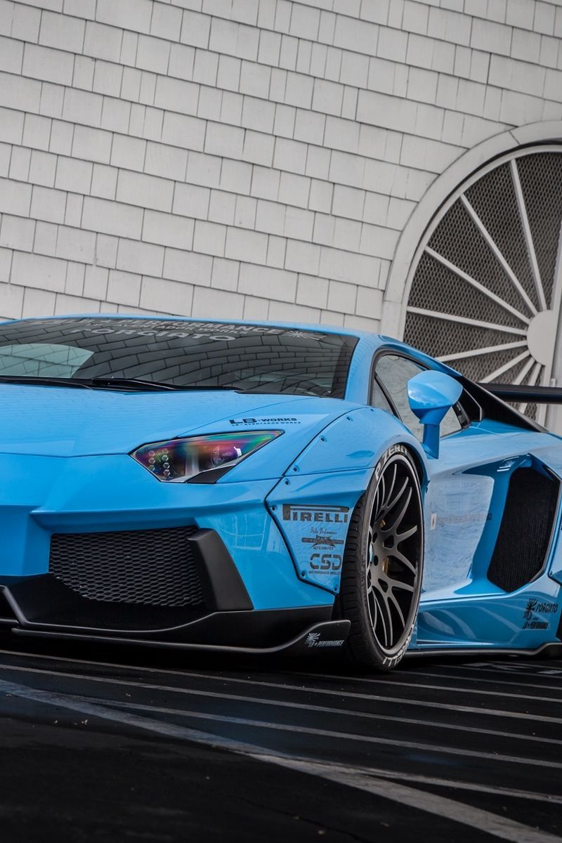 Download Wallpaper 800x1200 Lamborghini, Aventador, Lp700 4, Blue, Front View Iphone 4s 4 For Parallax HD Background