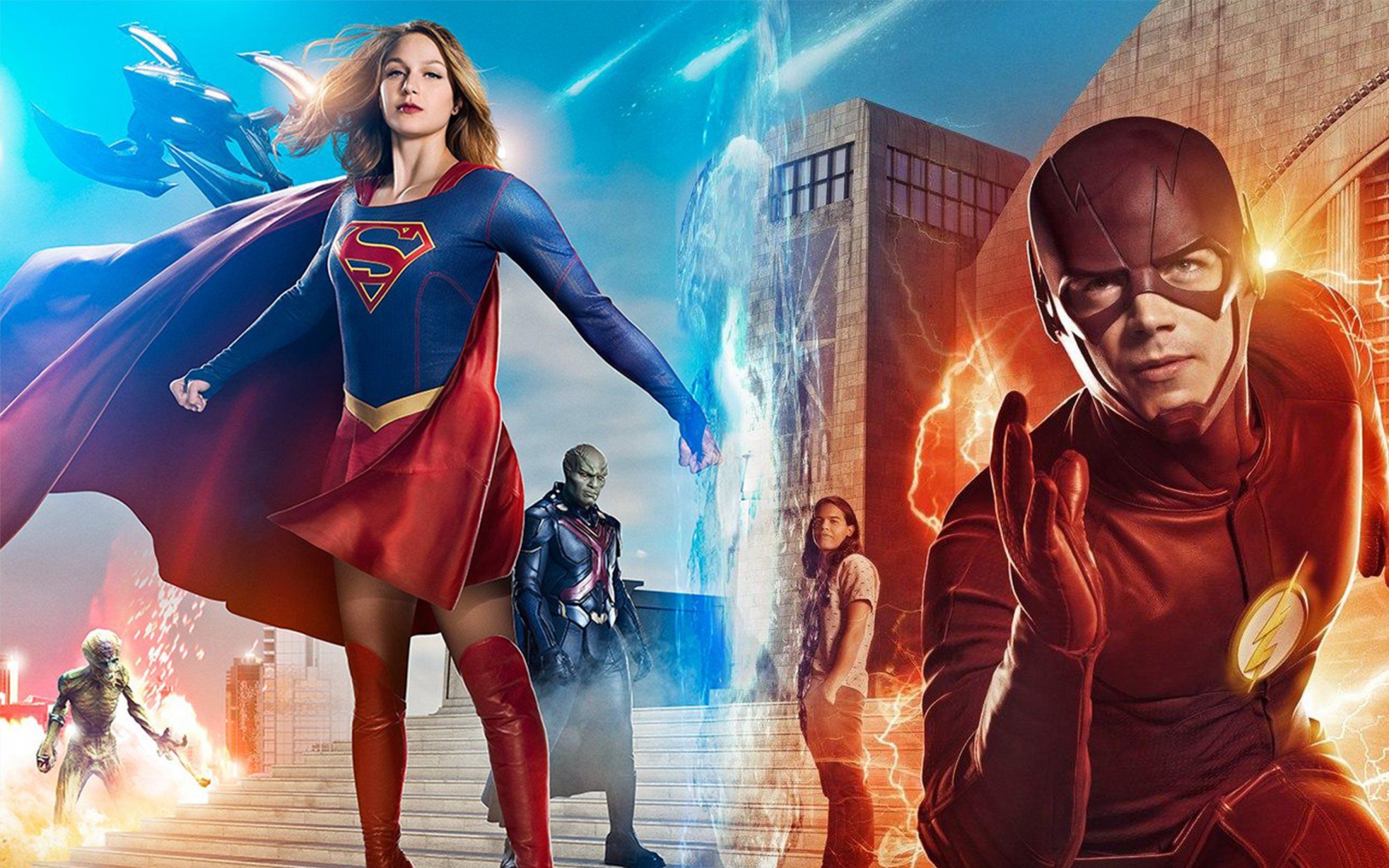 The Flash And Supergirl Wallpapers - Wallpaper Cave