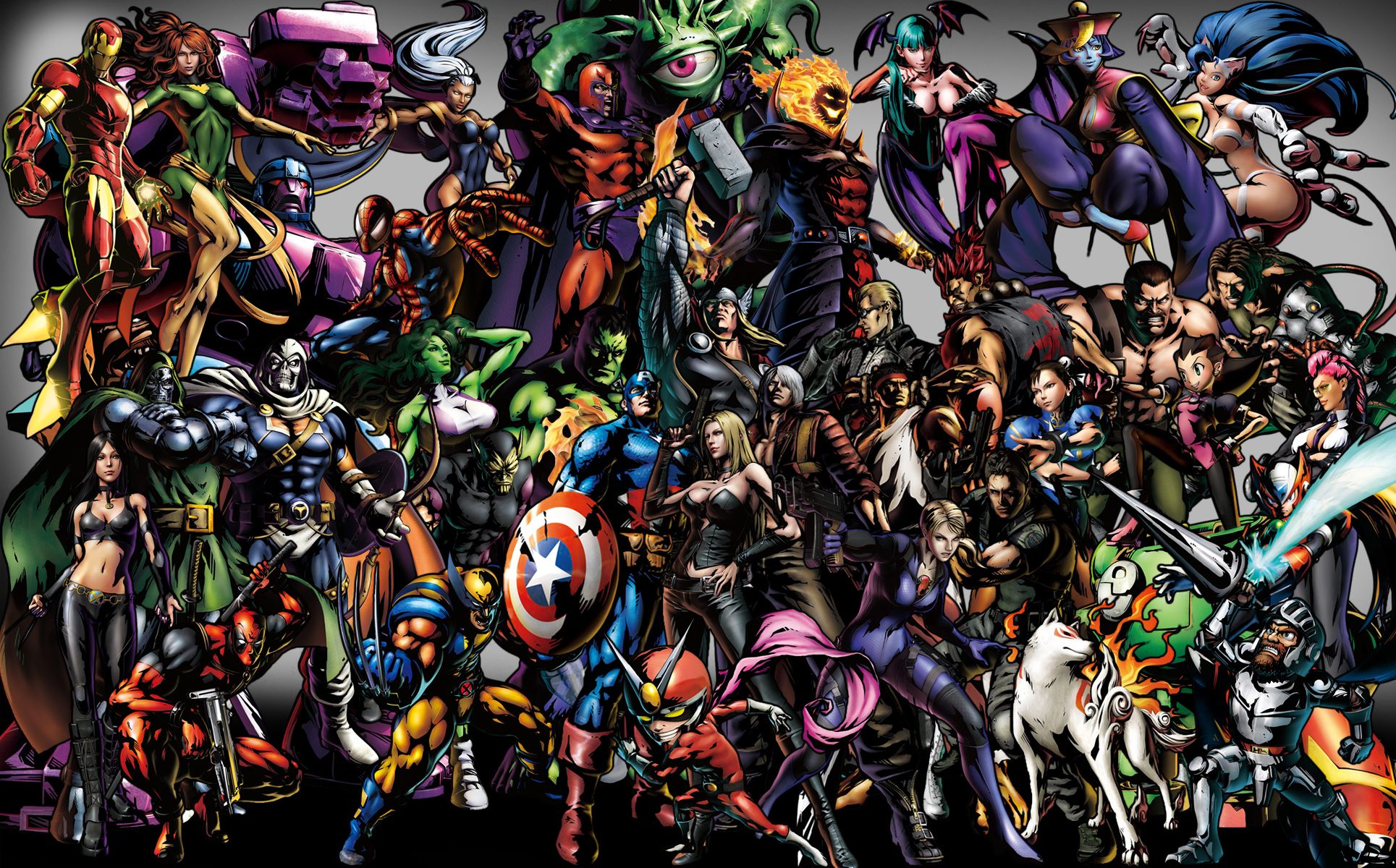 Ultimate Marvel Vs Capcom Wallpaper. Naruto vs Sasuke Wallpaper, Red Vs. Blue Wallpaper and Batman vs Superman Wallpaper