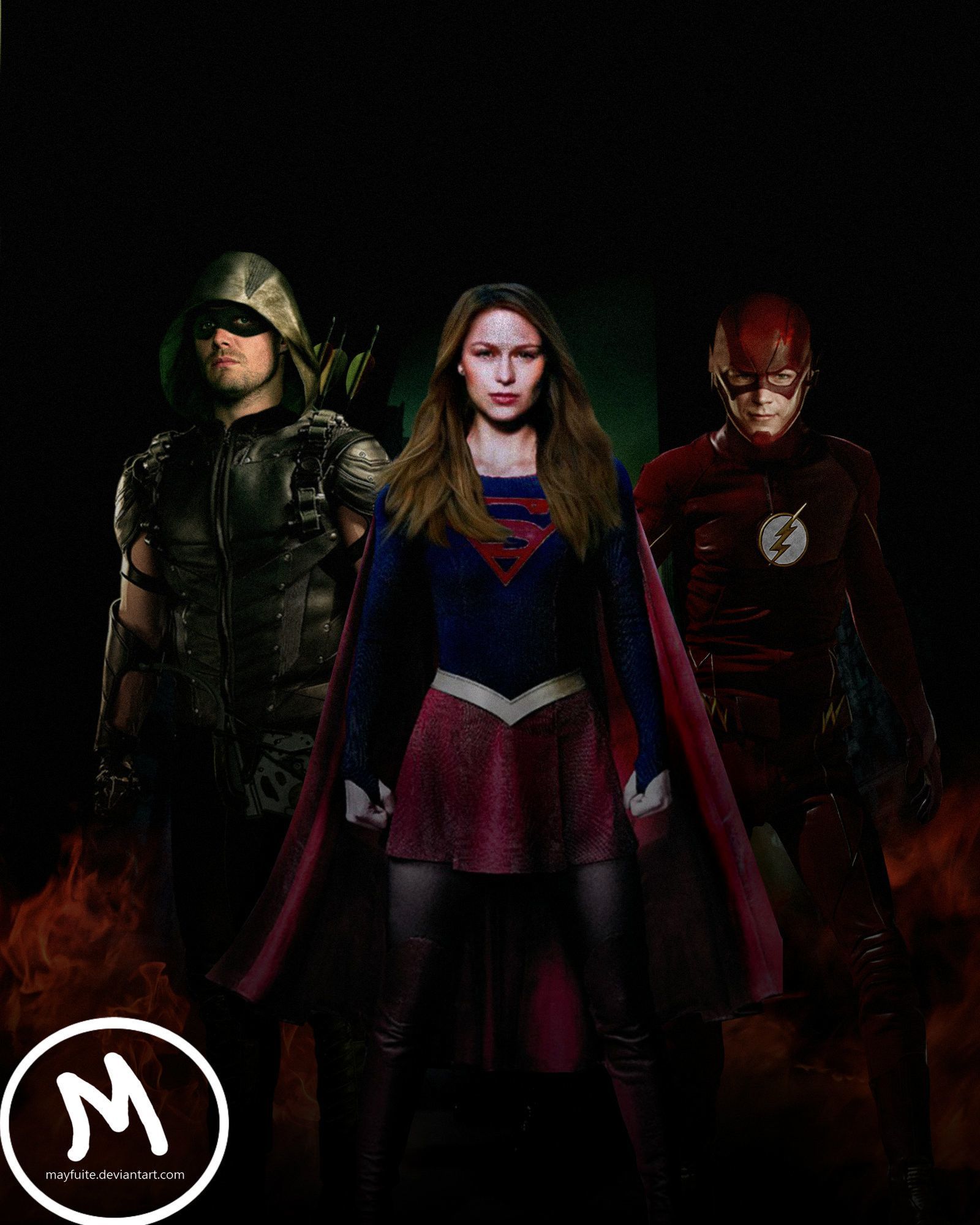 Arrow Season 7 Wallpaper. Supergirl crossover, Supergirl and flash, Supergirl