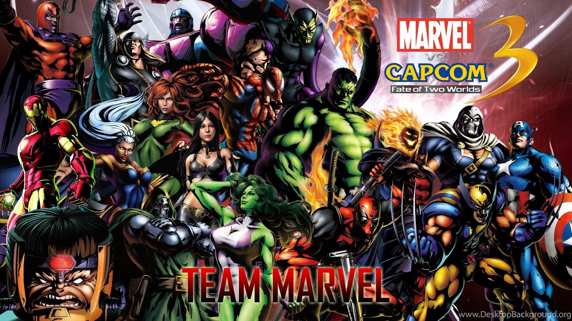 Marvel Vs Capcom Wallpaper Desktop Background