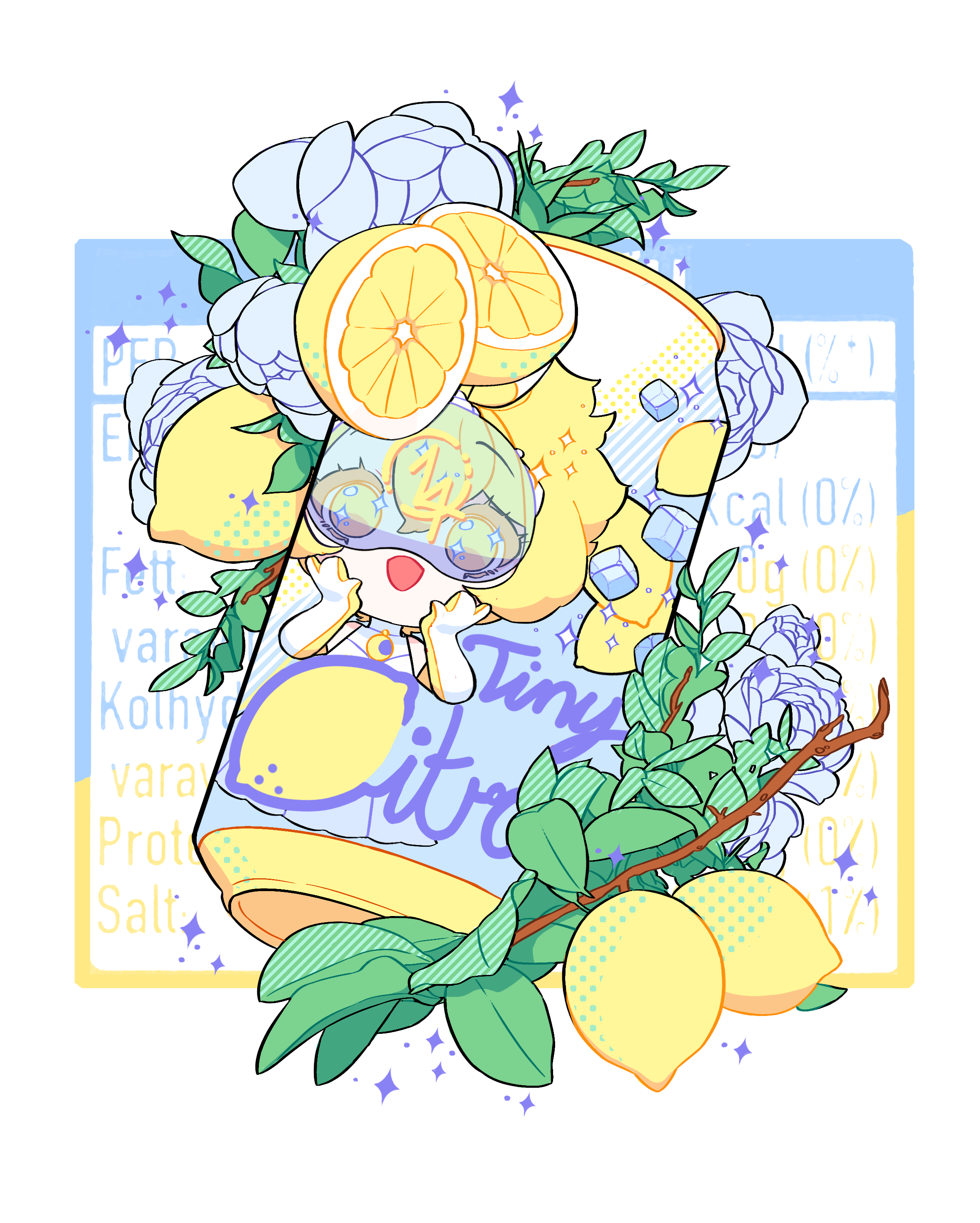 Cold lemon soda