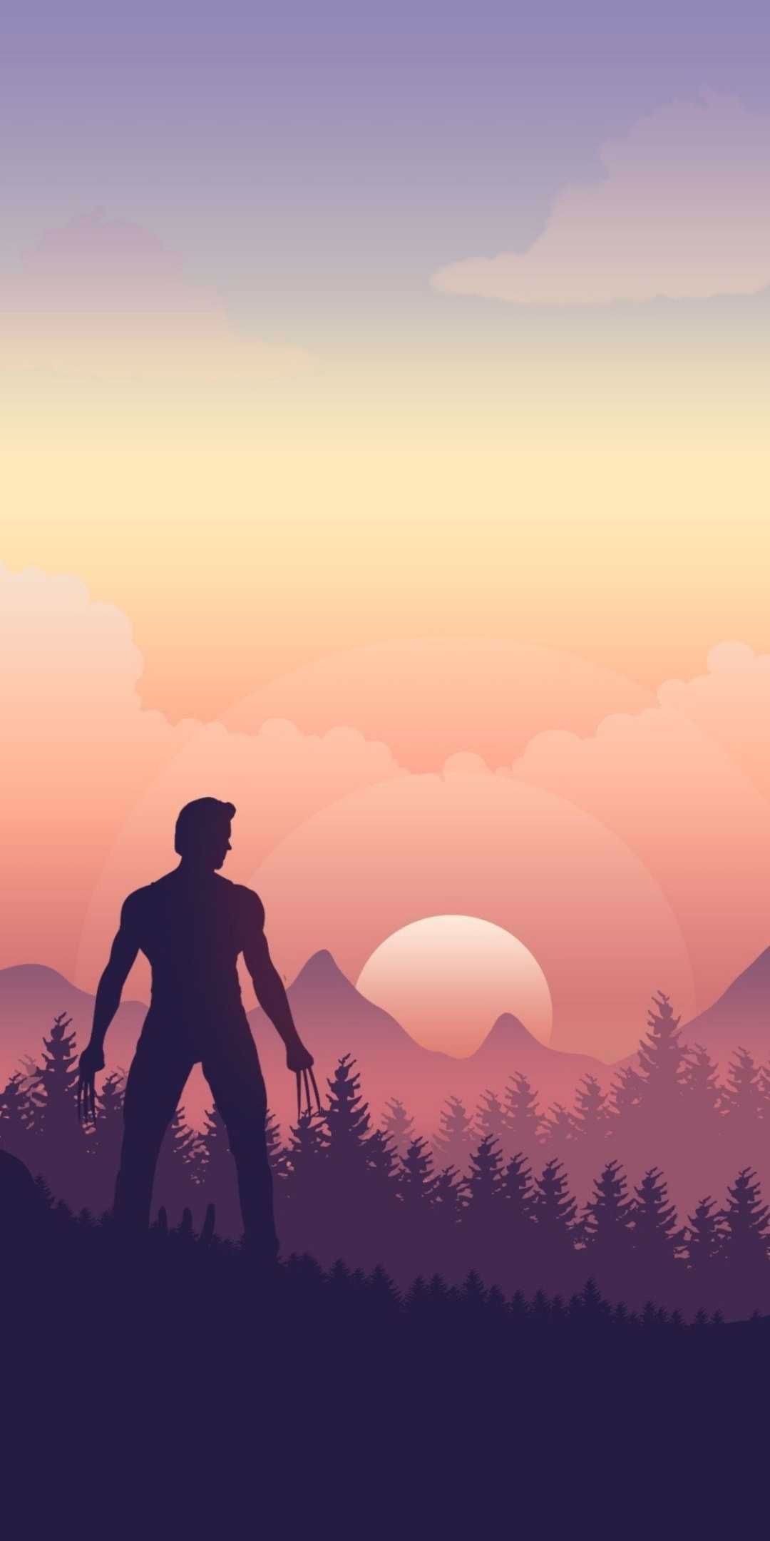 X Men Wolverine Minimal iPhone Wallpaper. Marvel wallpaper, Superhero wallpaper, Wolverine art