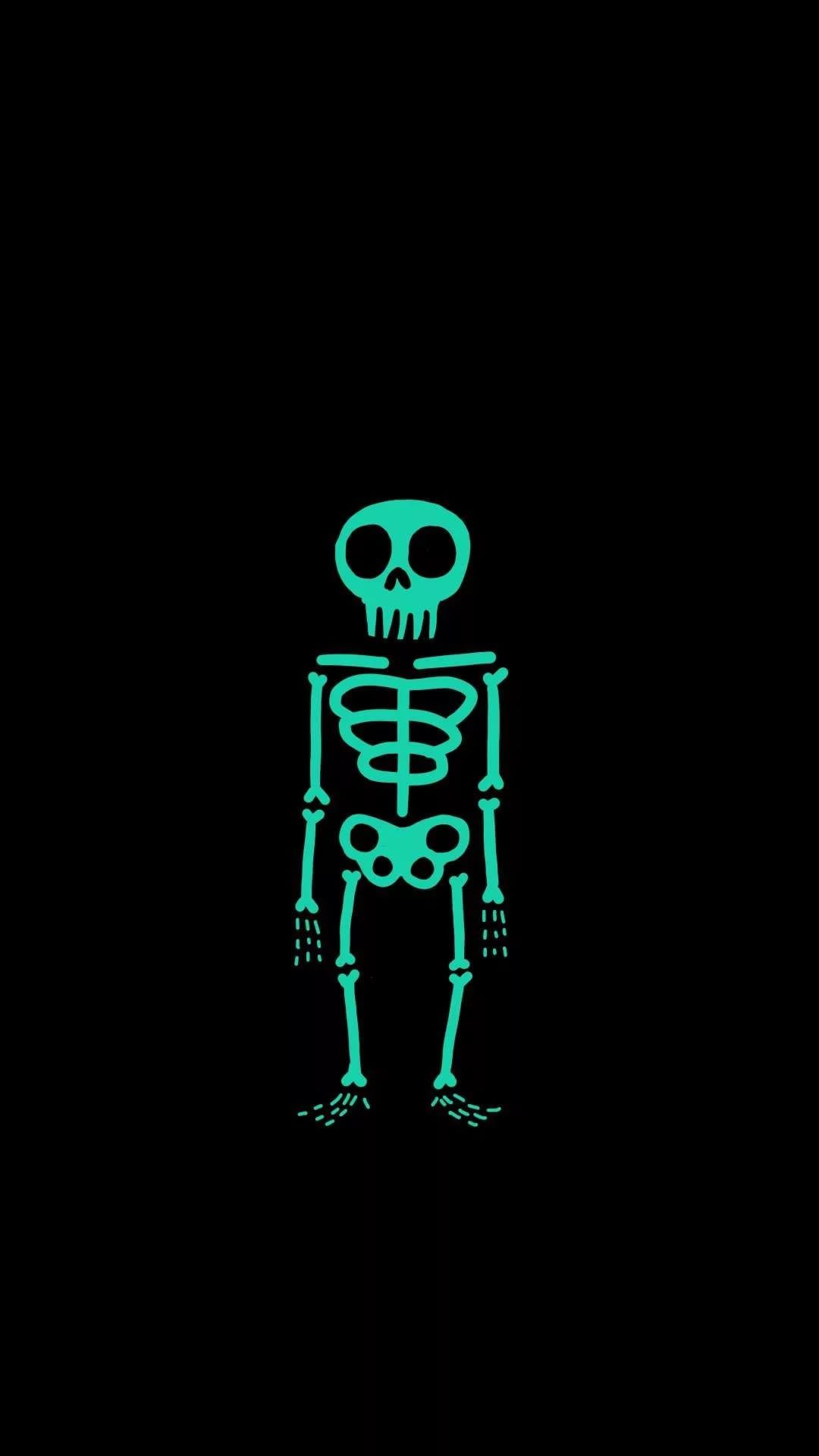 Skeleton Phone Wallpaper Free Skeleton Phone Background