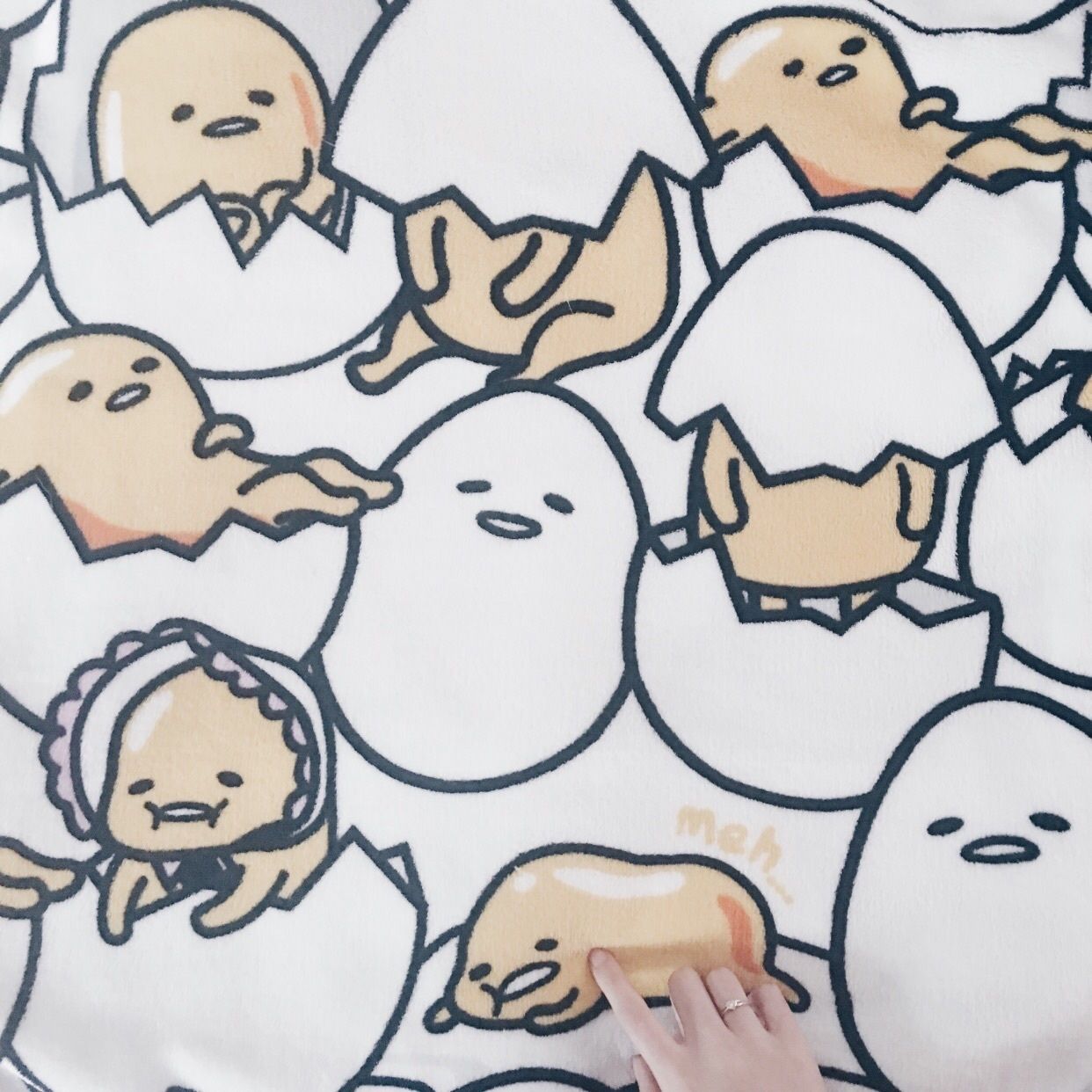 gudetama blanket discovered