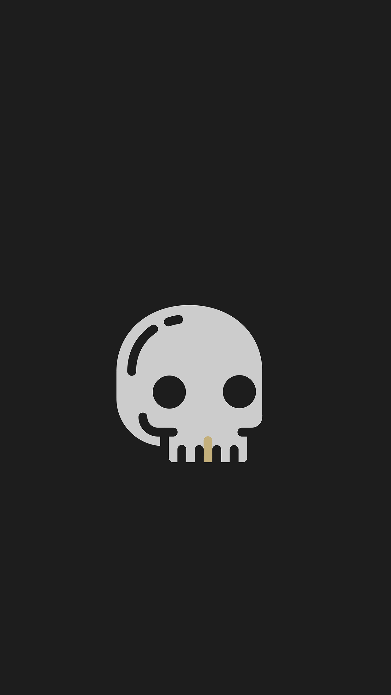 iPhone 6 Black Skull Wallpaper