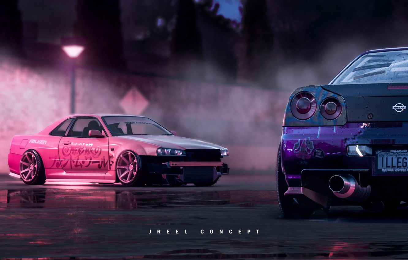 Wallpaper Auto, The Game, Machine, Nissan, GT R, Need For Speed, Skyline, Nissan Skyline, Rendering, Concept Art, Need For Speed Game Art, Transport & Vehicles, By JREEL, JREEL, By JREEL * Image