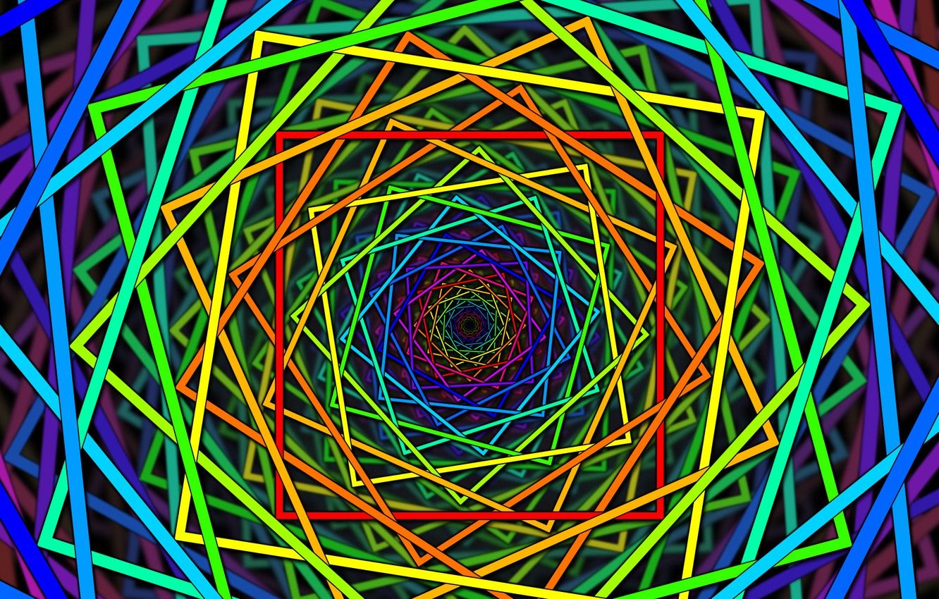 Wallpaper color, spiral, line, square, dimensions, side image for desktop, section абстракции