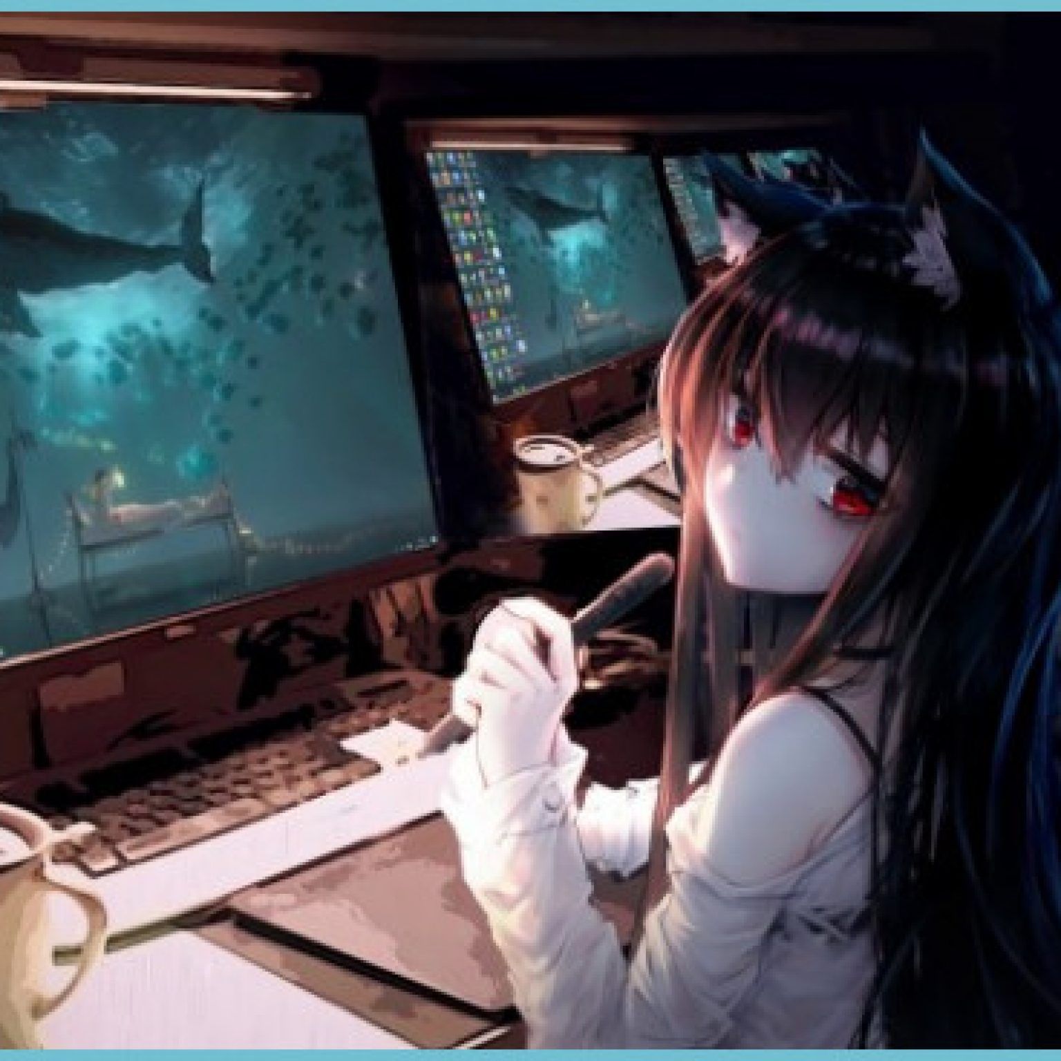 Anime Gamer Girl Wallpaper 12k HD Wallpaper gamer girl wallpaper