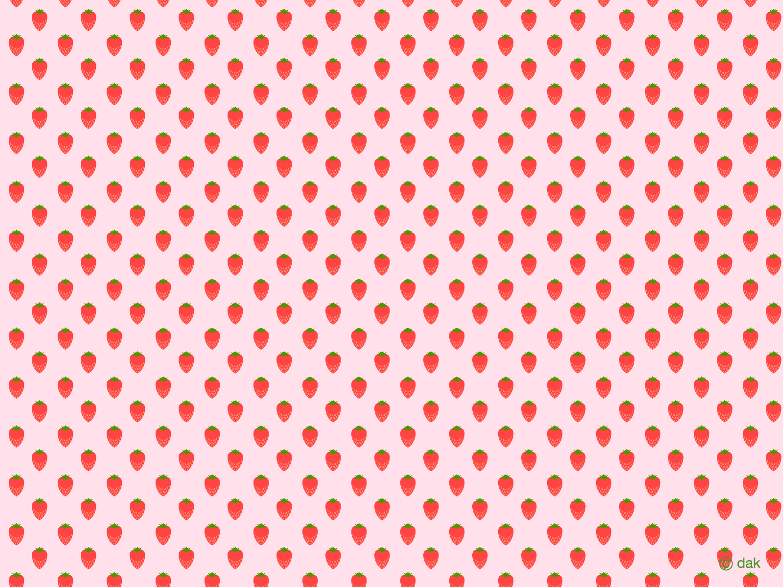 Kawaii Strawberry Wallpaper