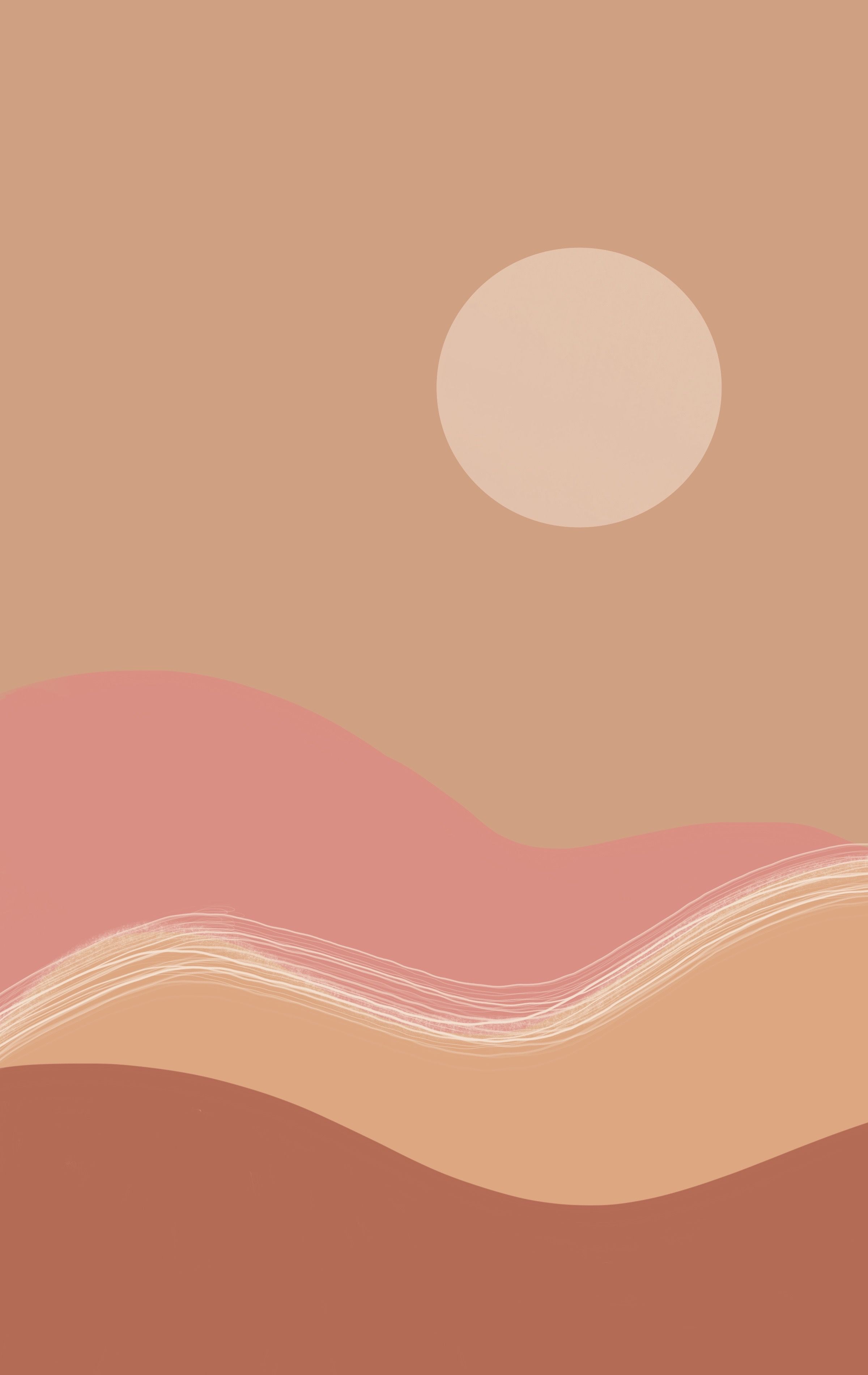 Desert sun. Neutral wallpaper, Colorful background, Watercolor background