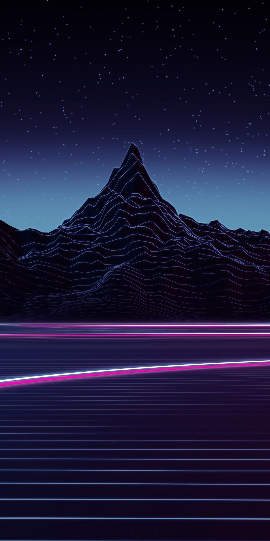Neon Mountain Wallpaper