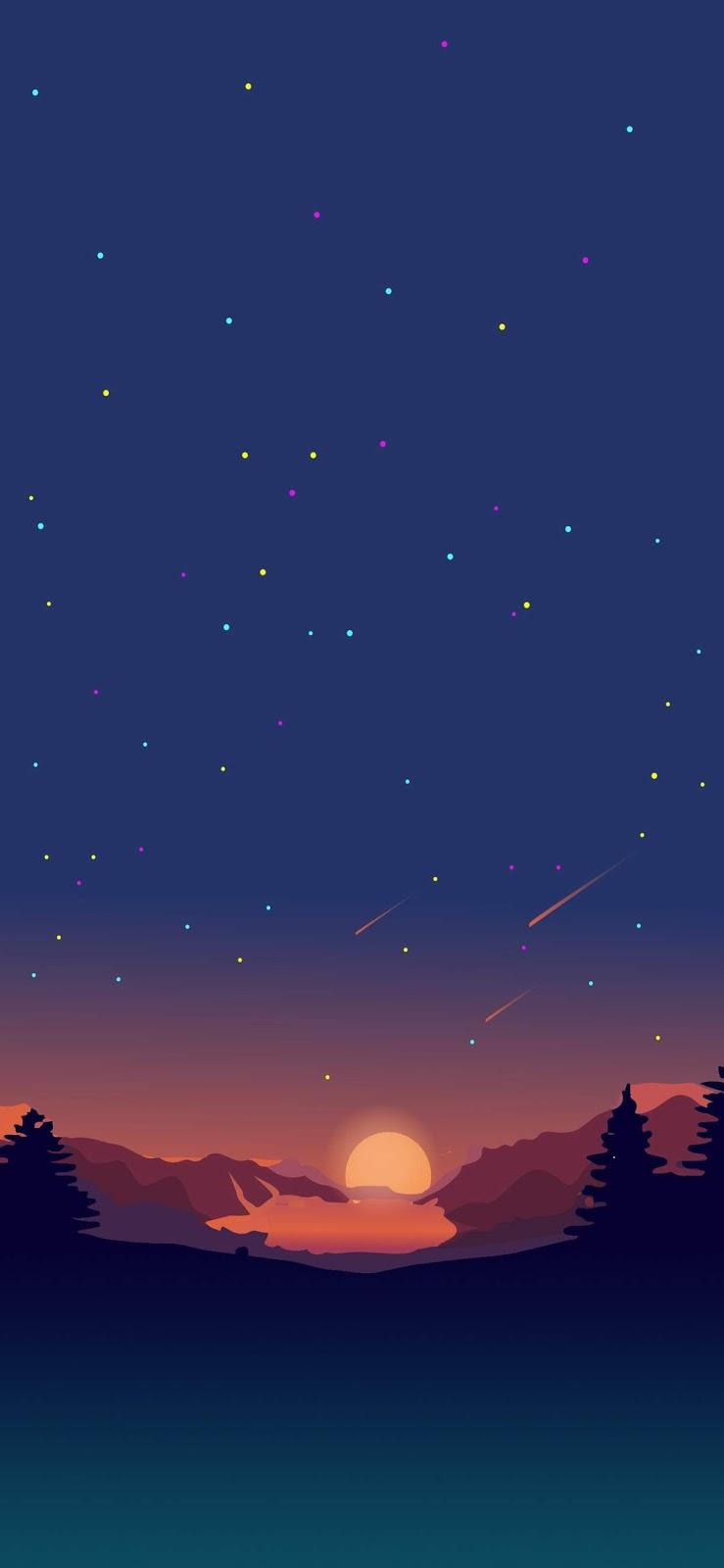 Minimalist Sunset Phone Wallpaper