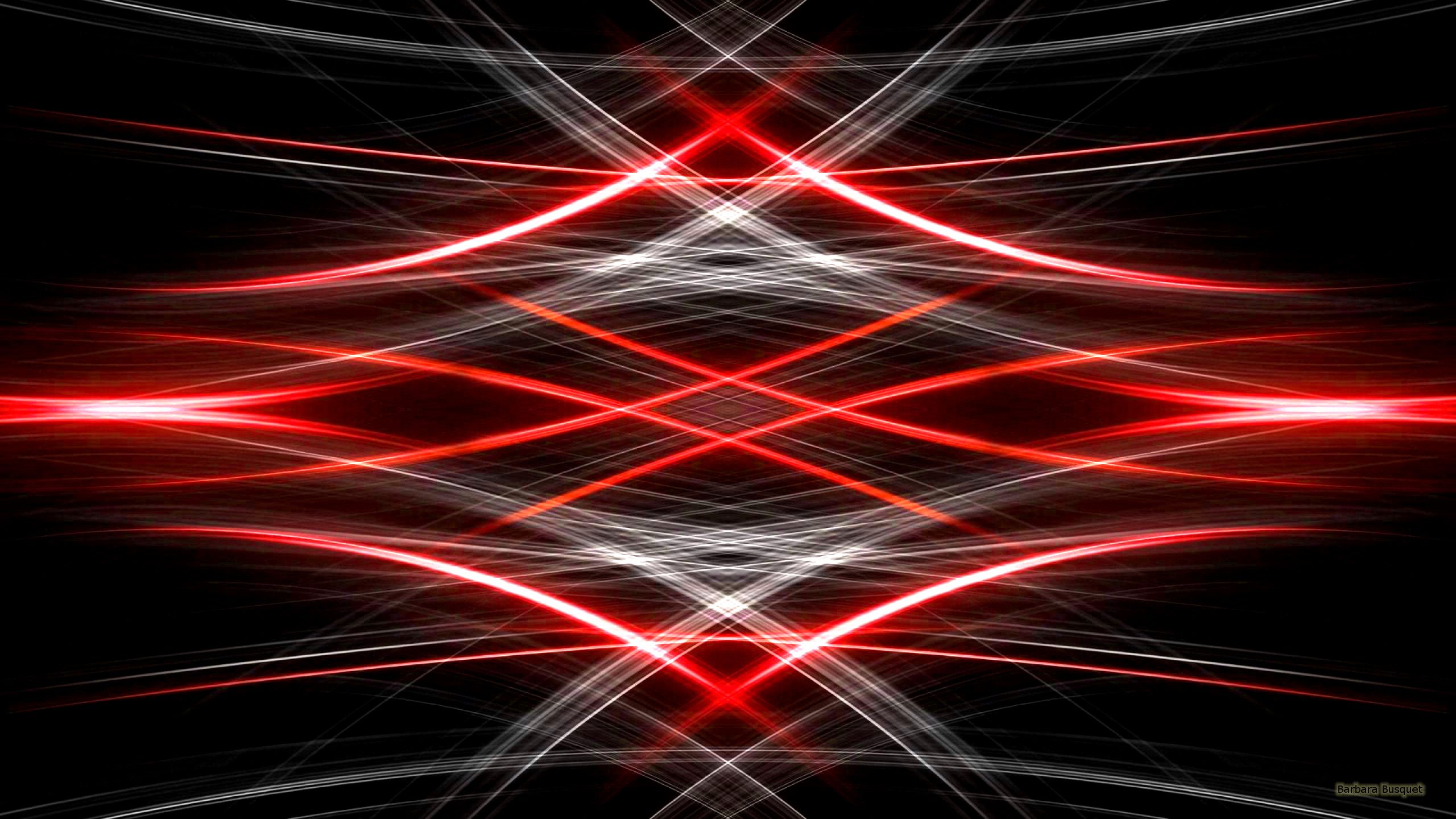 Red and white lights HD Wallpaper