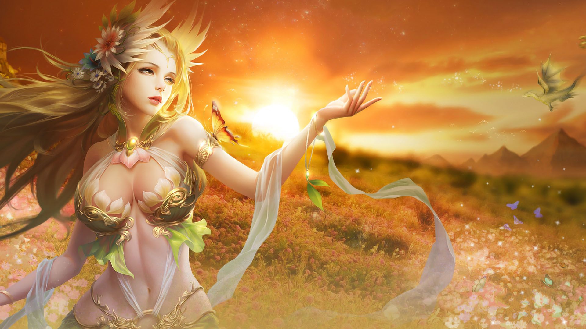 Fantasy Girl HD Wallpaper WallpaperCharlie 1920x1080