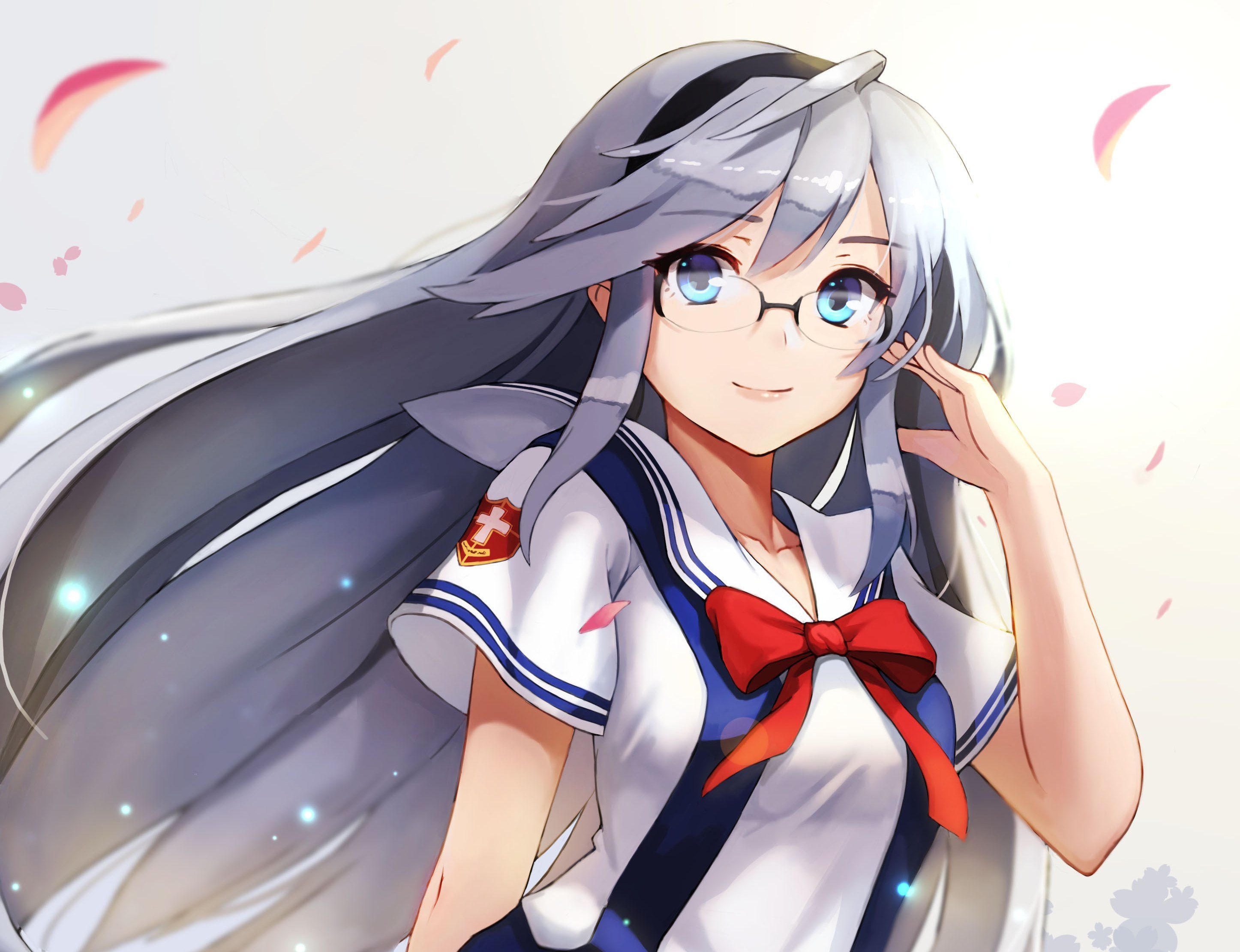 School Girl Anime With Glasses