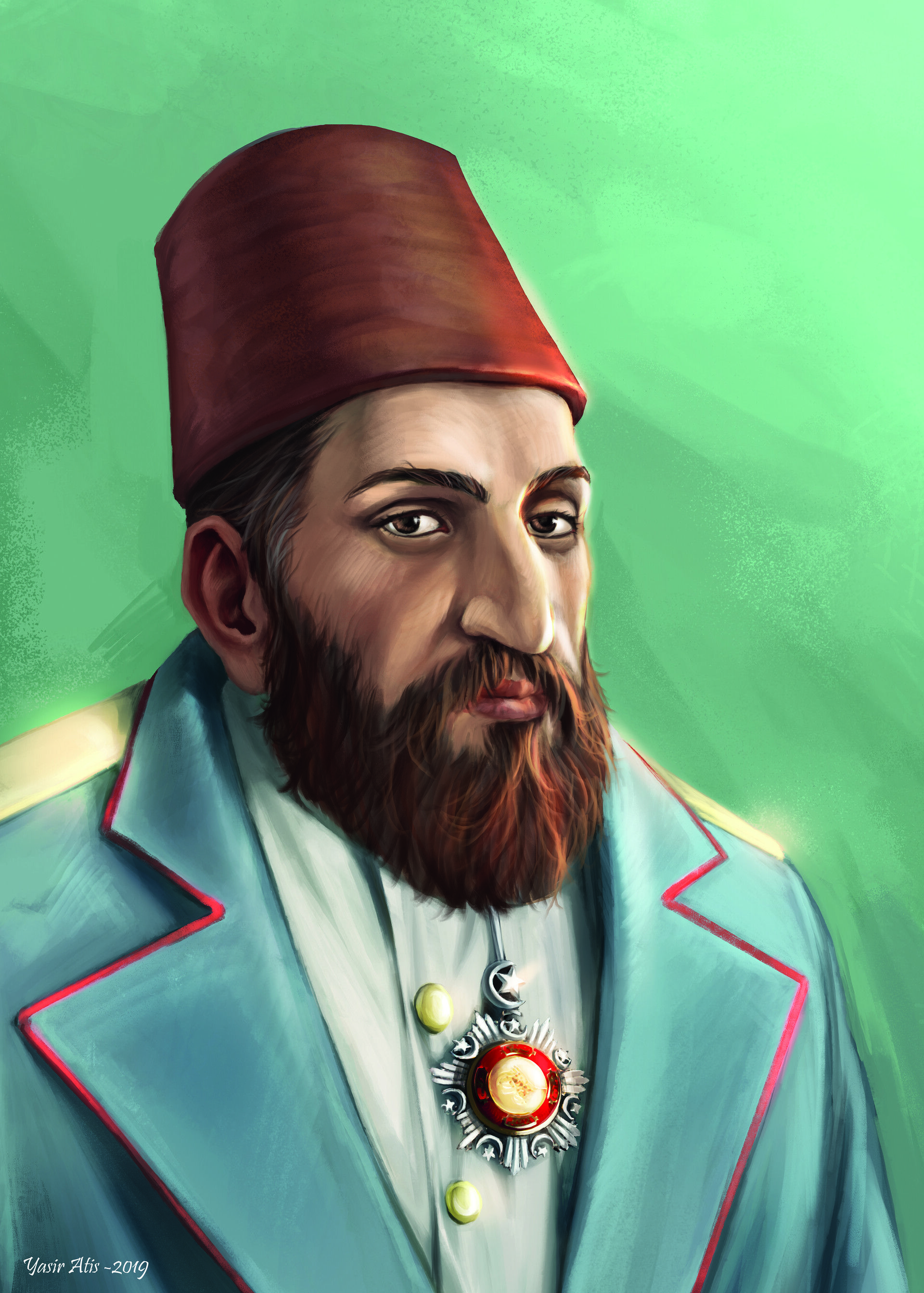Sultan II. Abdulhamid Han 34. Ottoman sultan. Empire wallpaper, Arab culture, Historical art
