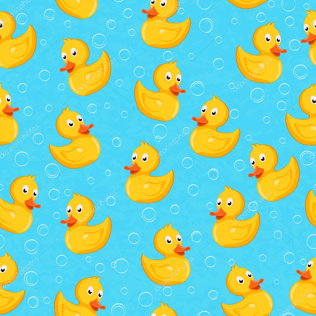 Rubber Duck Seamless Pattern Duck Wallpaper Seamless HD Wallpaper