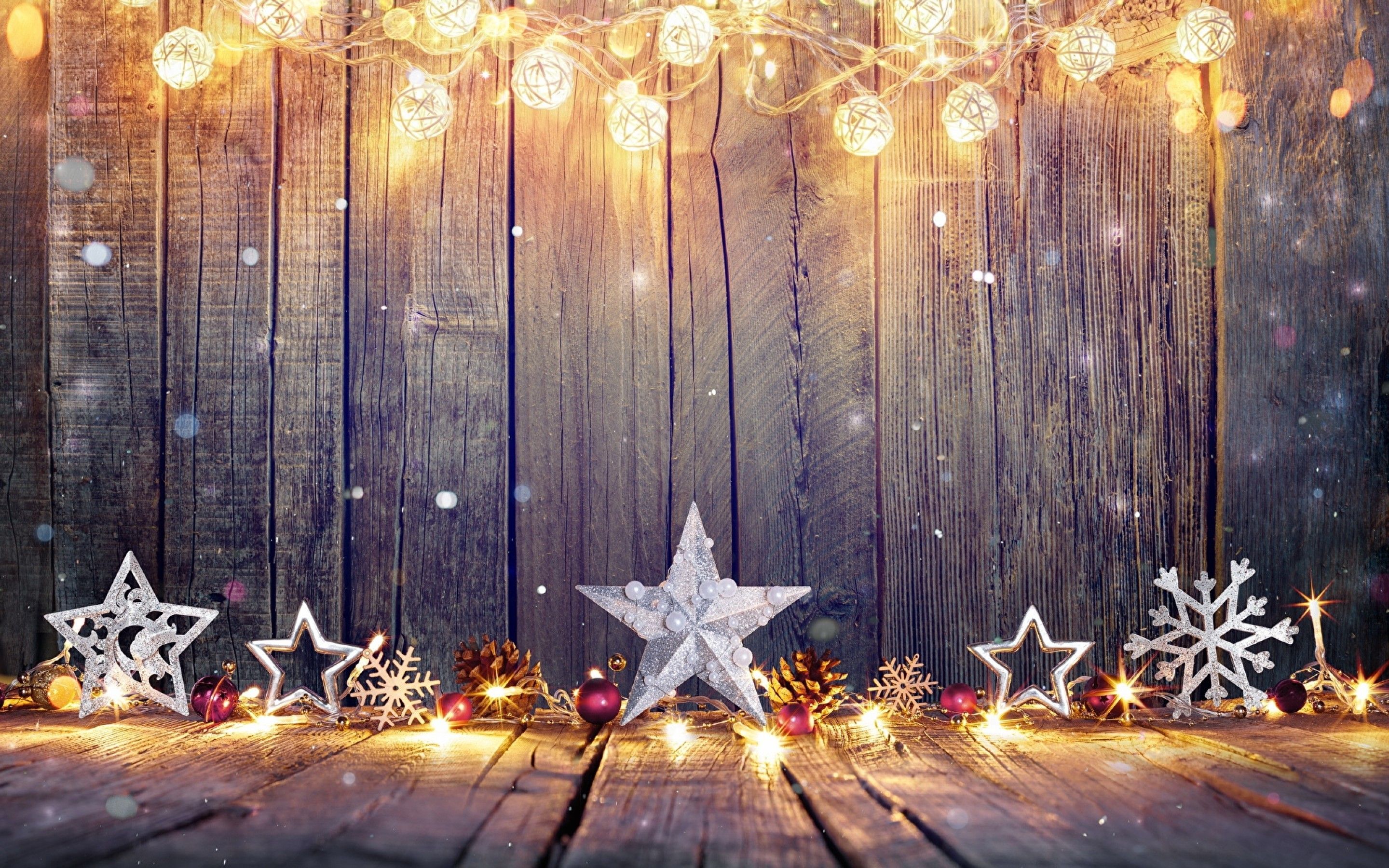 Download 2880x1800 Christmas, Lights, Holiday Wallpaper for MacBook Pro 15 inch