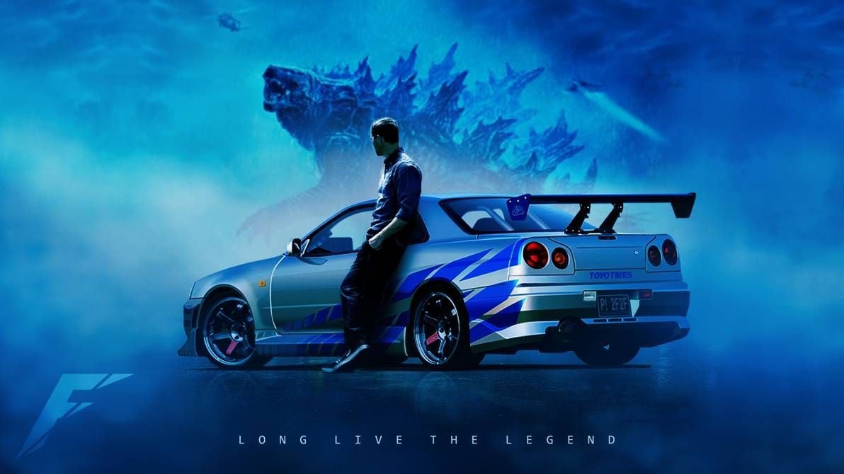 godzilla #godzillakingofthemonster #nissanskylinegtr #paulwalker #paulwalkertribute #fastandfurious #j. Nissan skyline, Nissan gtr wallpaper, Nissan gtr skyline