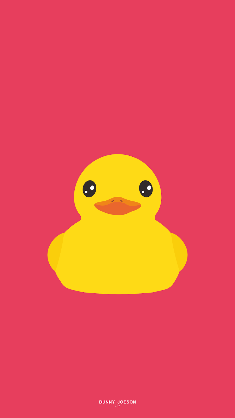 Rubber Duck Wallpaper with red background. HD Wallpaper For Your Mobile & PC