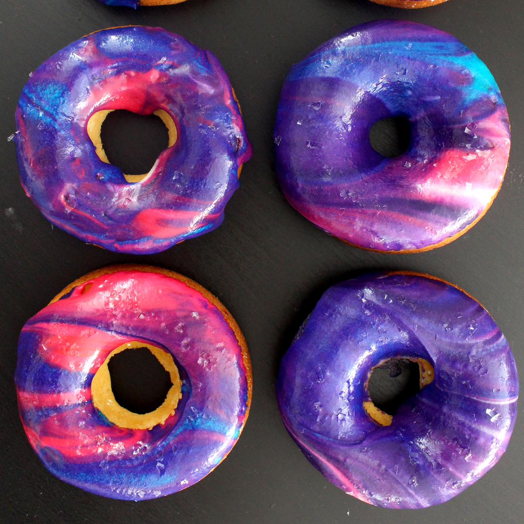 Galaxy Donuts. Recipe. Donut recipes, Cute desserts, Cute food