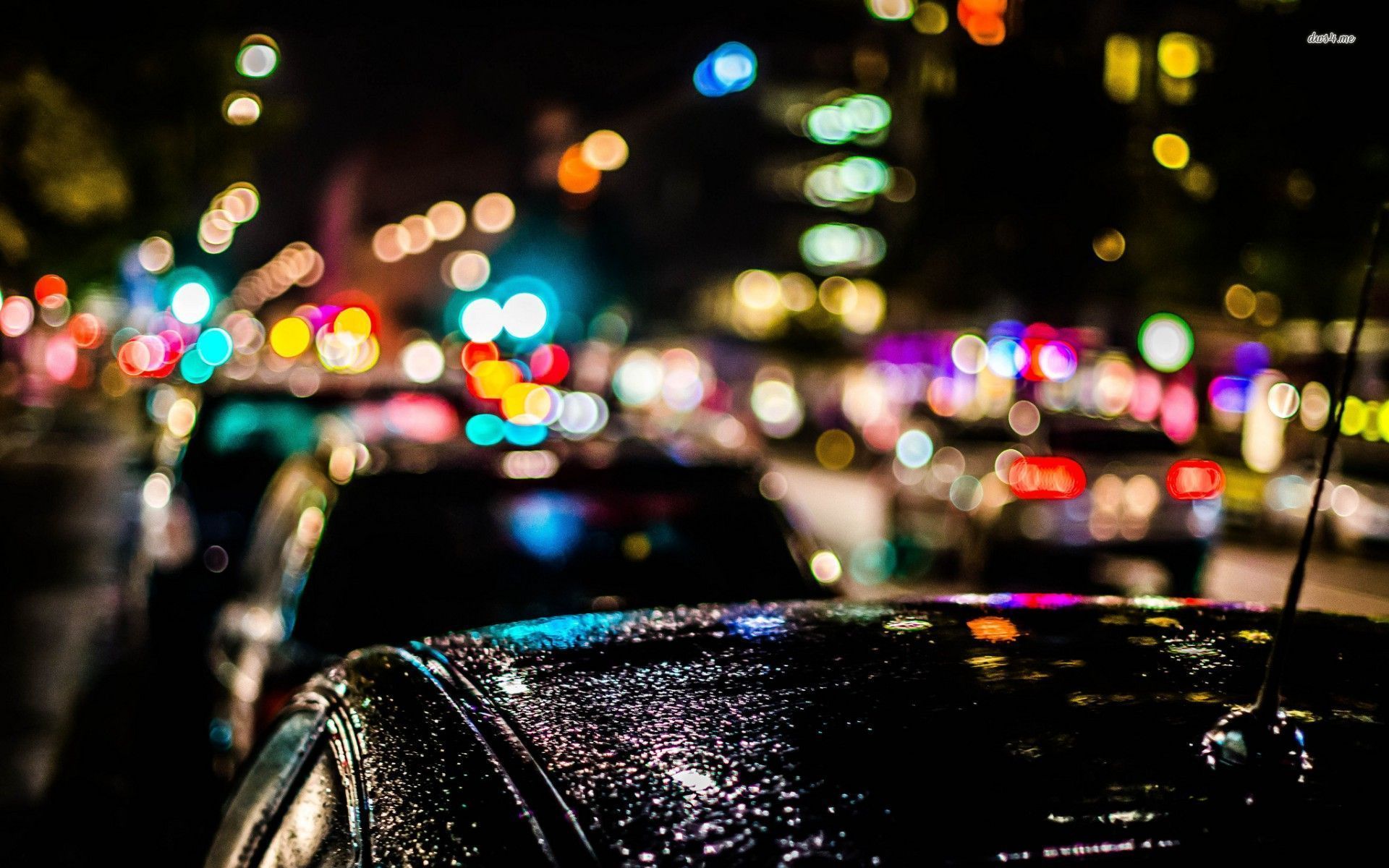 Background Blurred City Lights