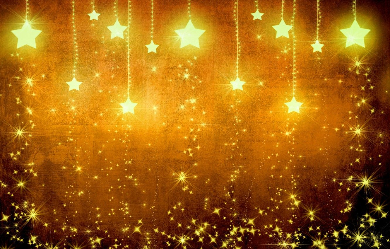 Wallpaper stars, light, yellow, background, gold, holiday, texture, brown image for desktop, section текстуры