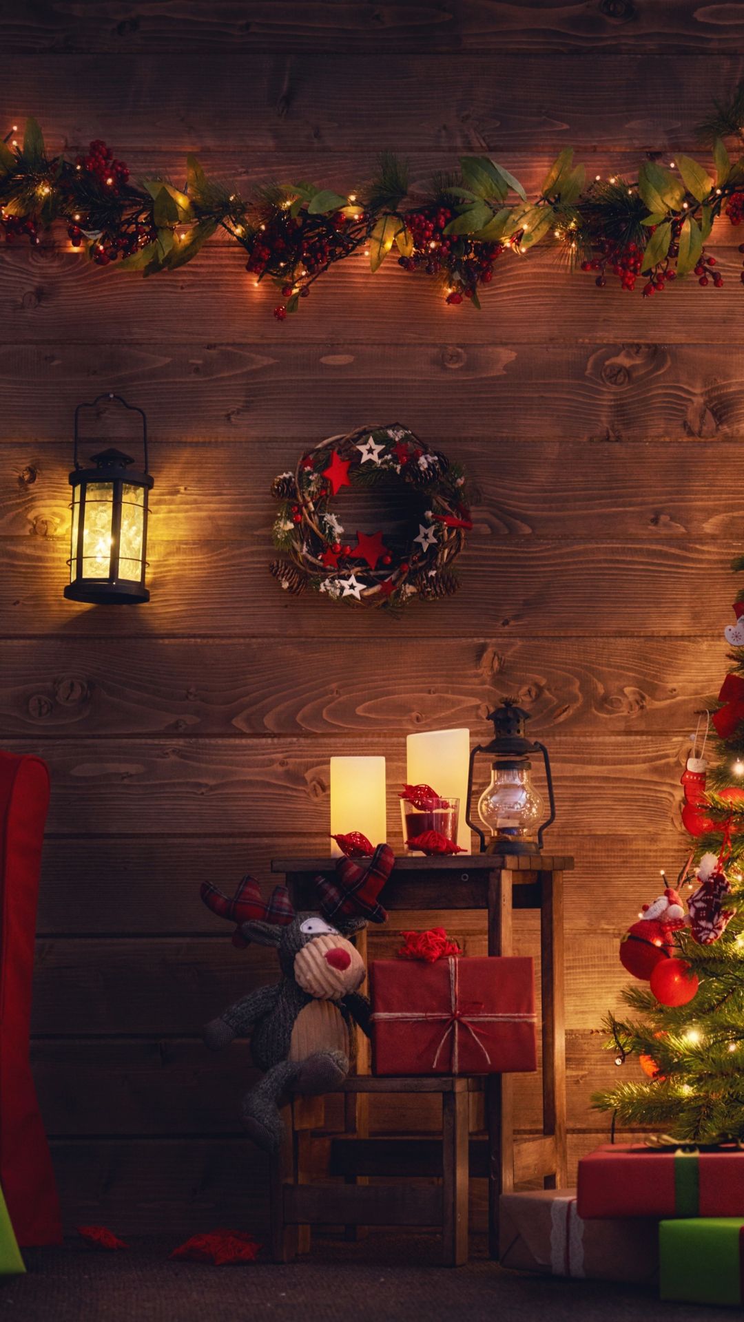 Download 1080x1920 wallpaper christmas tree, holiday, decorations, gifts, samsung galaxy s s note, sony xperia z, z z z htc one, lenovo vibe, google pixel oneplus honor xiaomi redmi