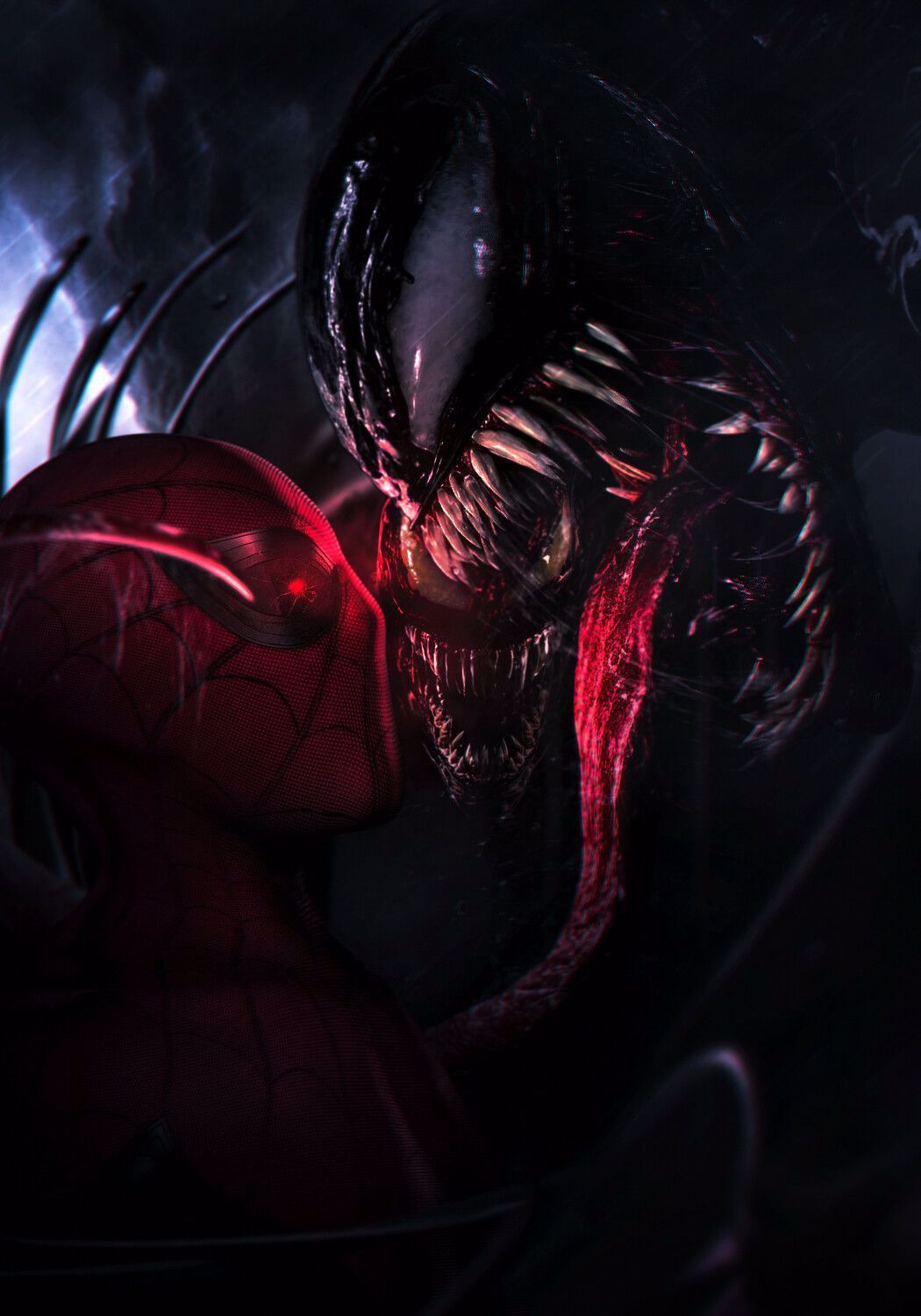 SPIDER MAN VS VENOM AND CARNAGE, Mizuri Official. Cool Background For Iphone, Marvel Venom, Superhero Wallpaper