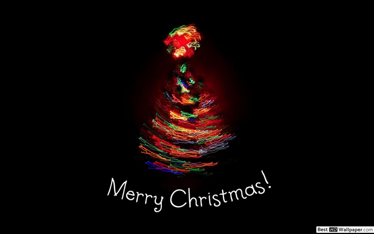 Abstract colorful Christmas tree HD wallpaper download