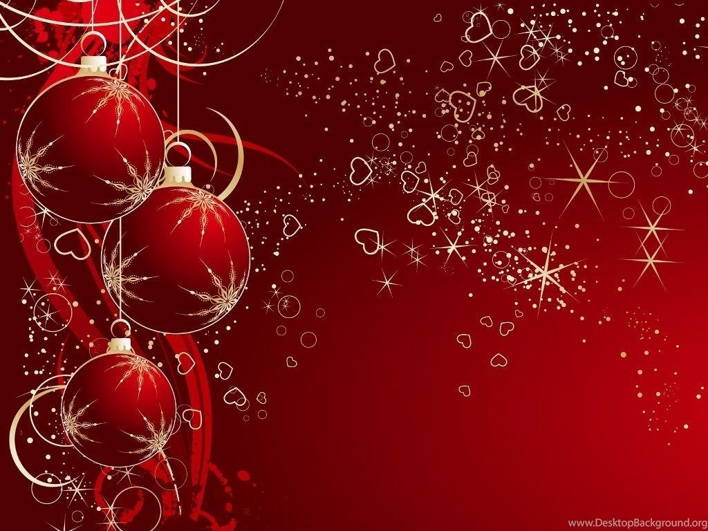 My Free Wallpaper Abstract Wallpaper, Red Christmas Desktop Background