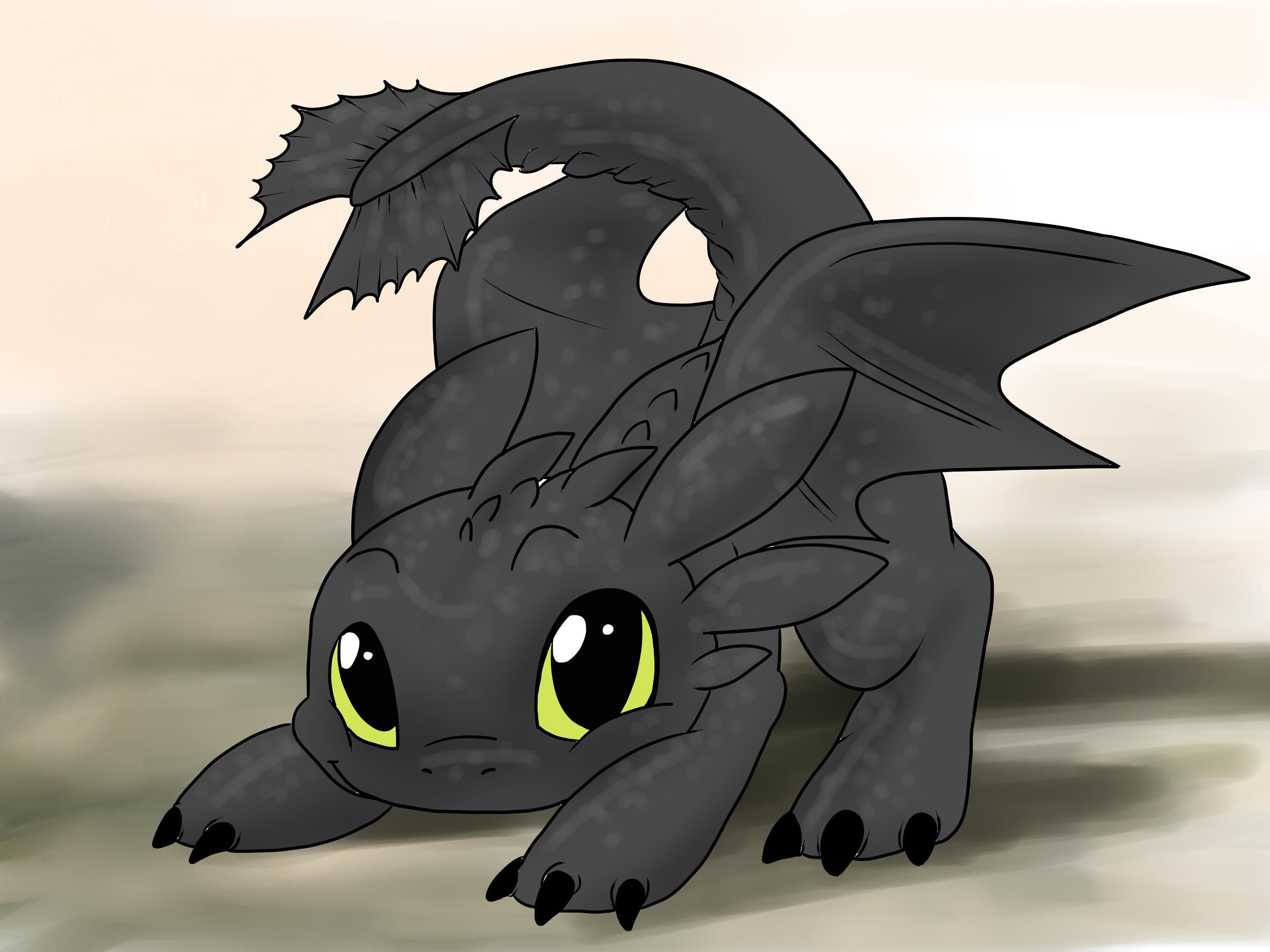 Toothless Smiling Wallpaper