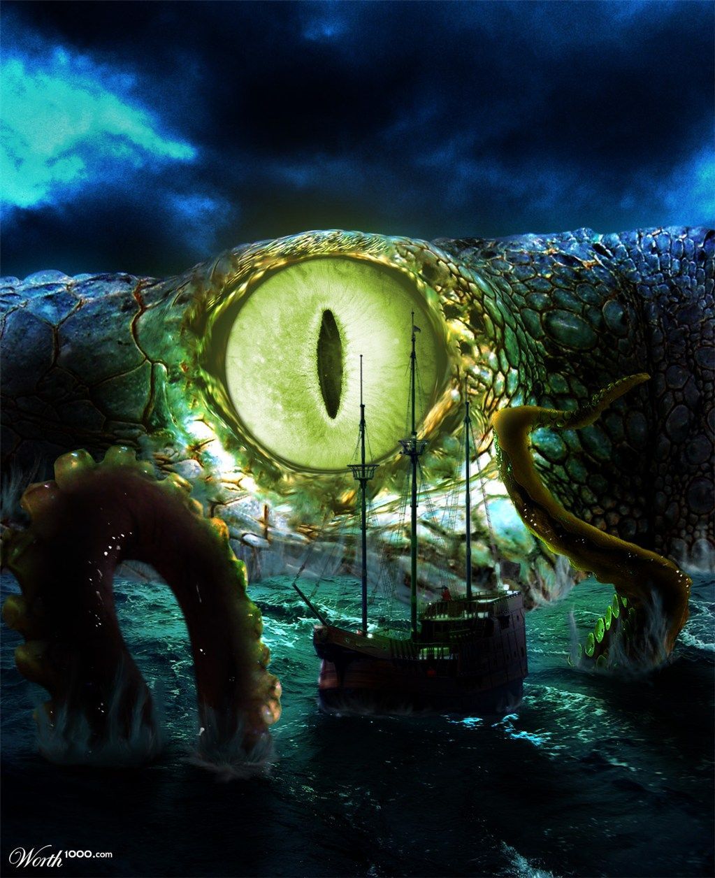 Mythical Sea Creatures. mythical sea dweller by nikhilverma. Mythical sea creatures, Sea monsters, Sea creatures