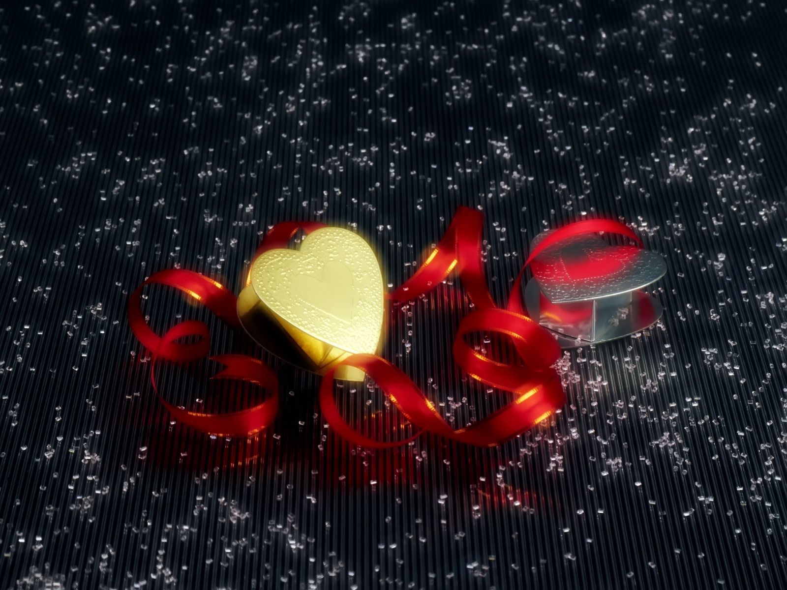 Christmas Hearts Wallpaper Christmas Holidays Wallpaper in jpg format for free download