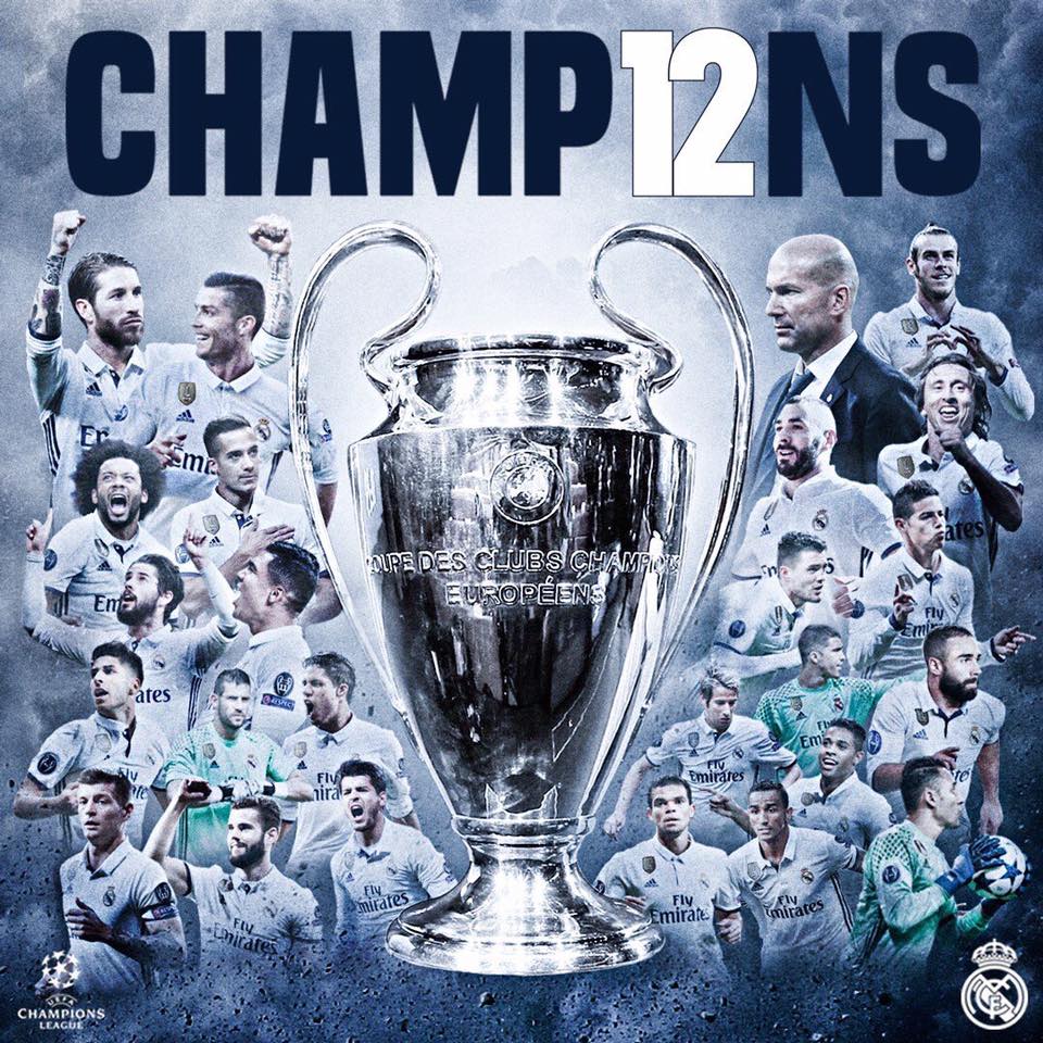 Real Madrid Winner Of Its 12th Uefa Champions League Madrid Champ12ns