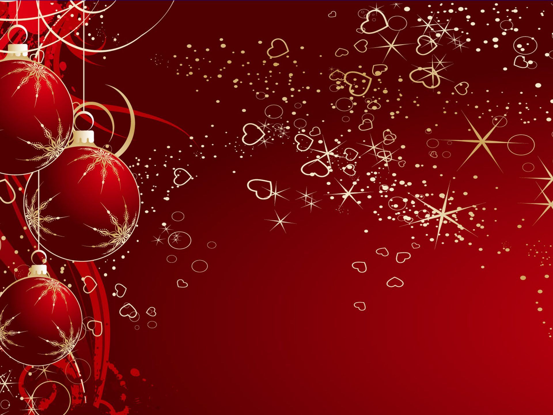 Merry Christmas Christmas Decorations Balloons Hearts Stars Desktop HD Wallpaper For Christmas 2880x1800, Wallpaper13.com