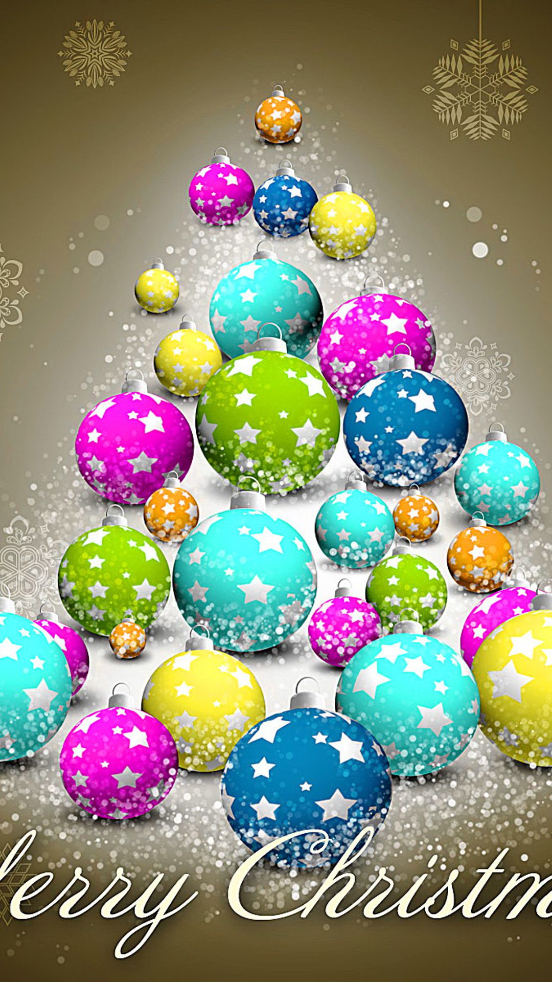 Colorful Merry Christmas Android wallpaper HD wallpaper