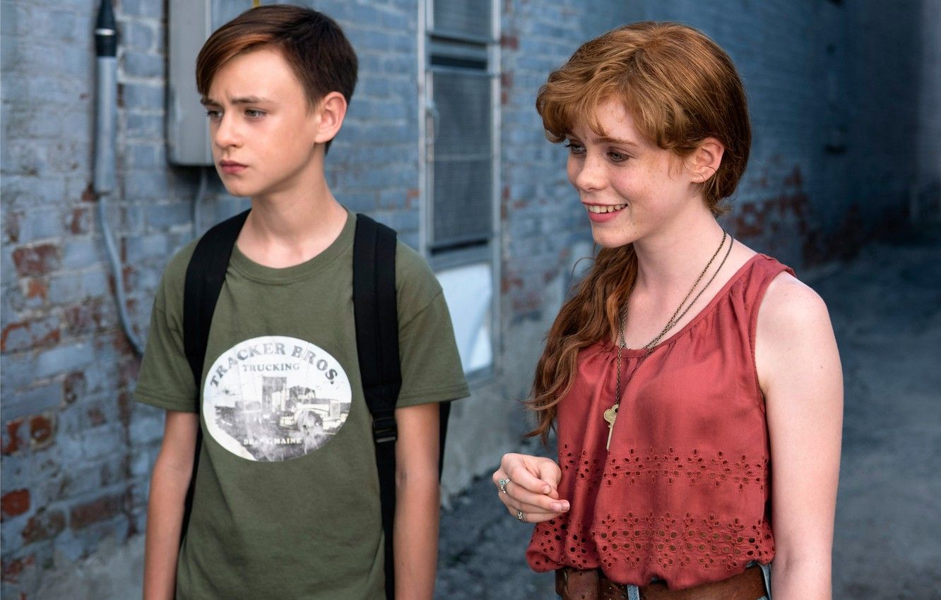 Wallpaper It, Sophia Did Lillis, Sophia Lillis, Beverly Marsh, When He Opened His Eyes Jaeden Lieberher, Bill Denbrough, Jaden, Liberar image for desktop, section фильмы