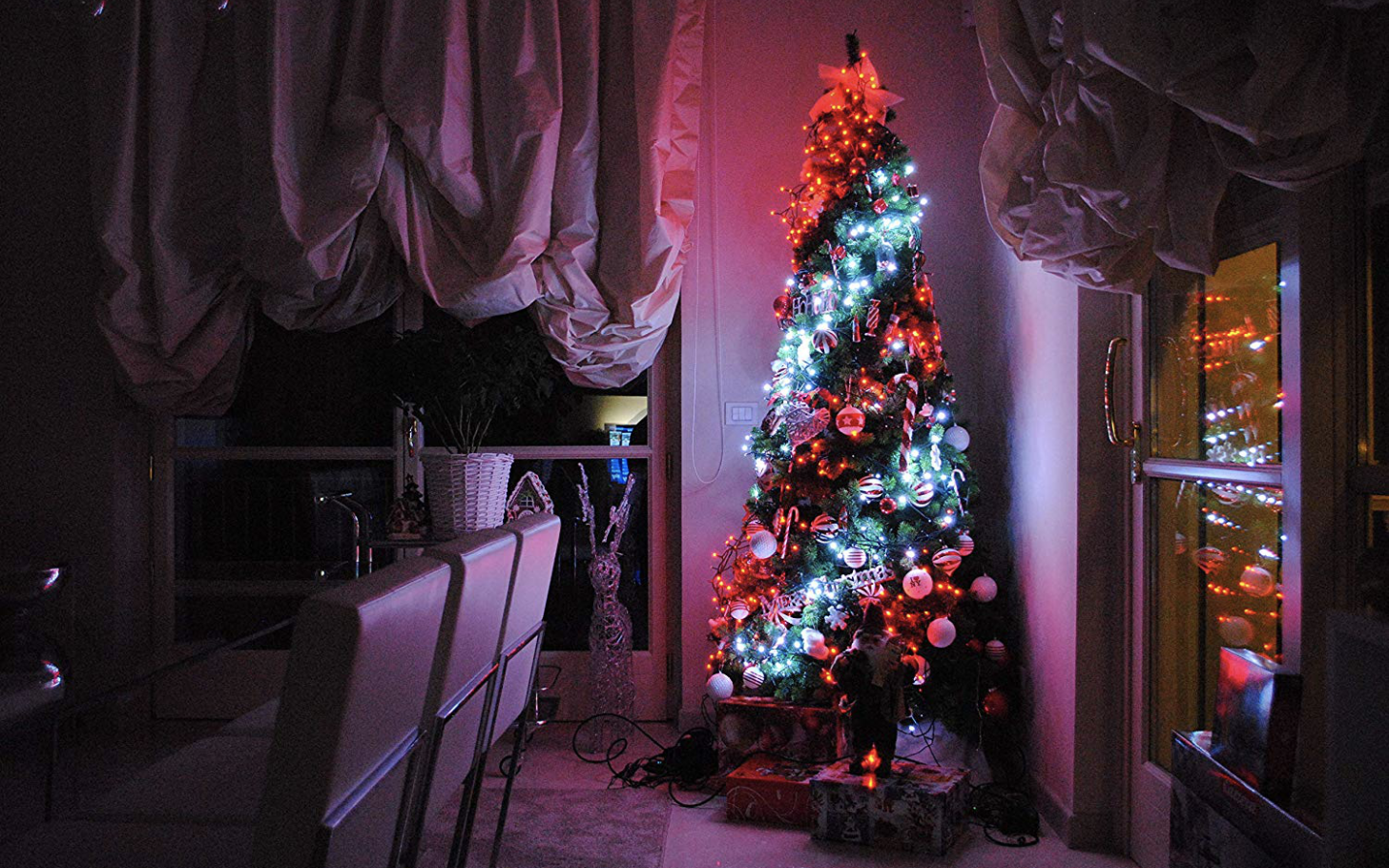 Twinkly's 225 Count Smart LED Christmas Tree Lights Can Put Your Childhood Tree To Shame For