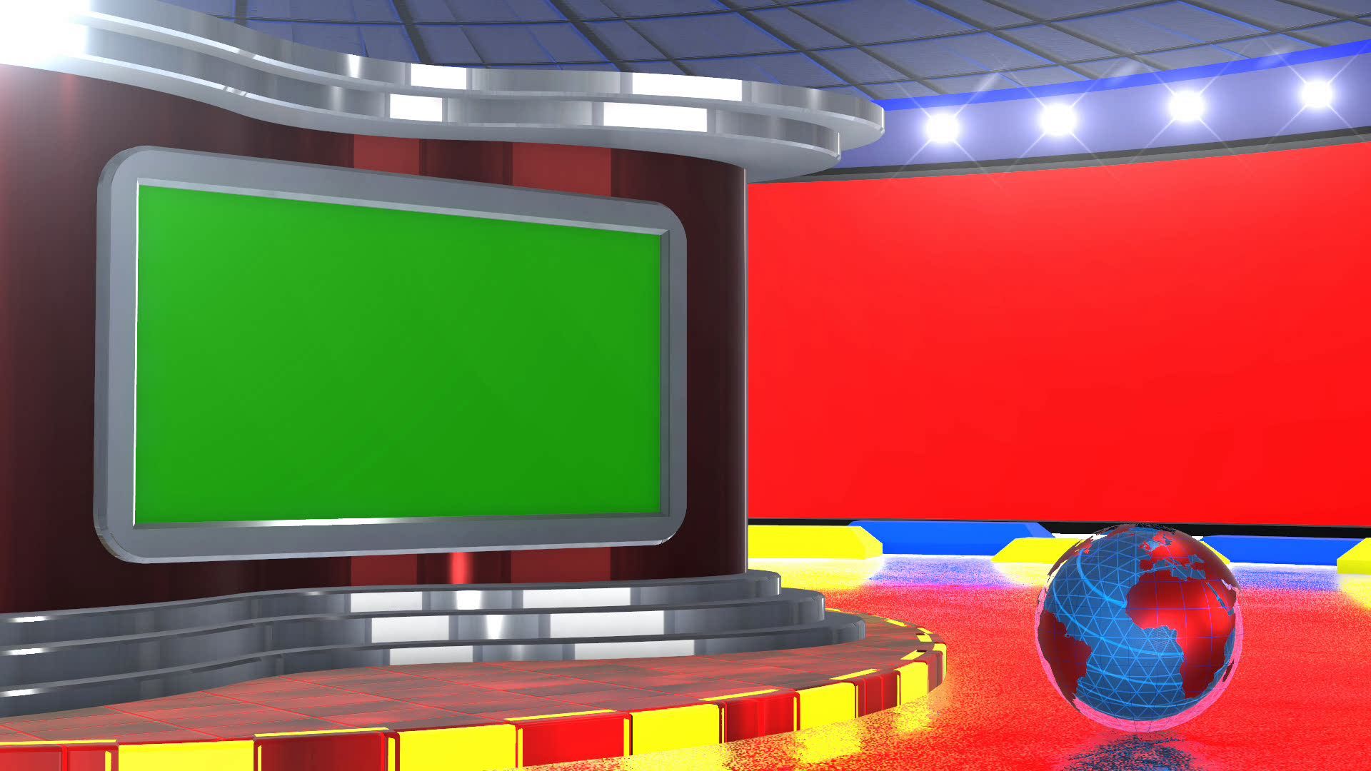 Royalty Green Screen News Studio High quality Videos And Image