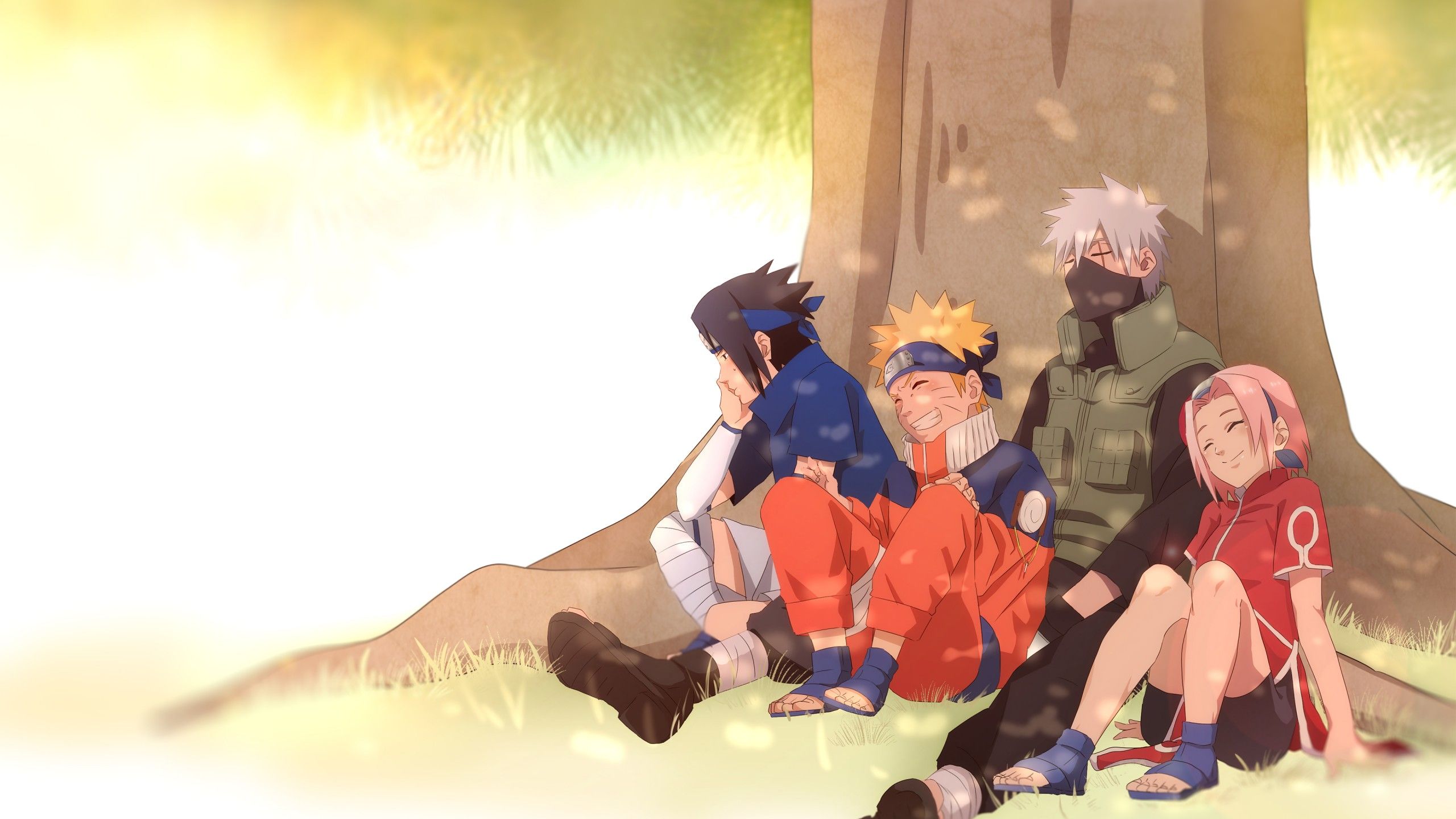 Naruto Friends Under Tree 4K HD