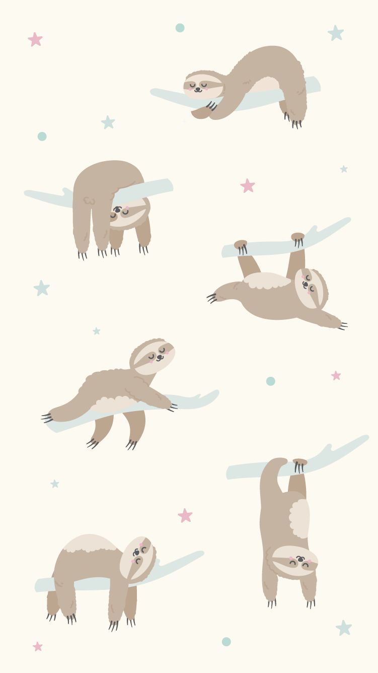 Sloth Wallpaper 2. Sloth Drawing, Sloth Art, Animal Wallpaper