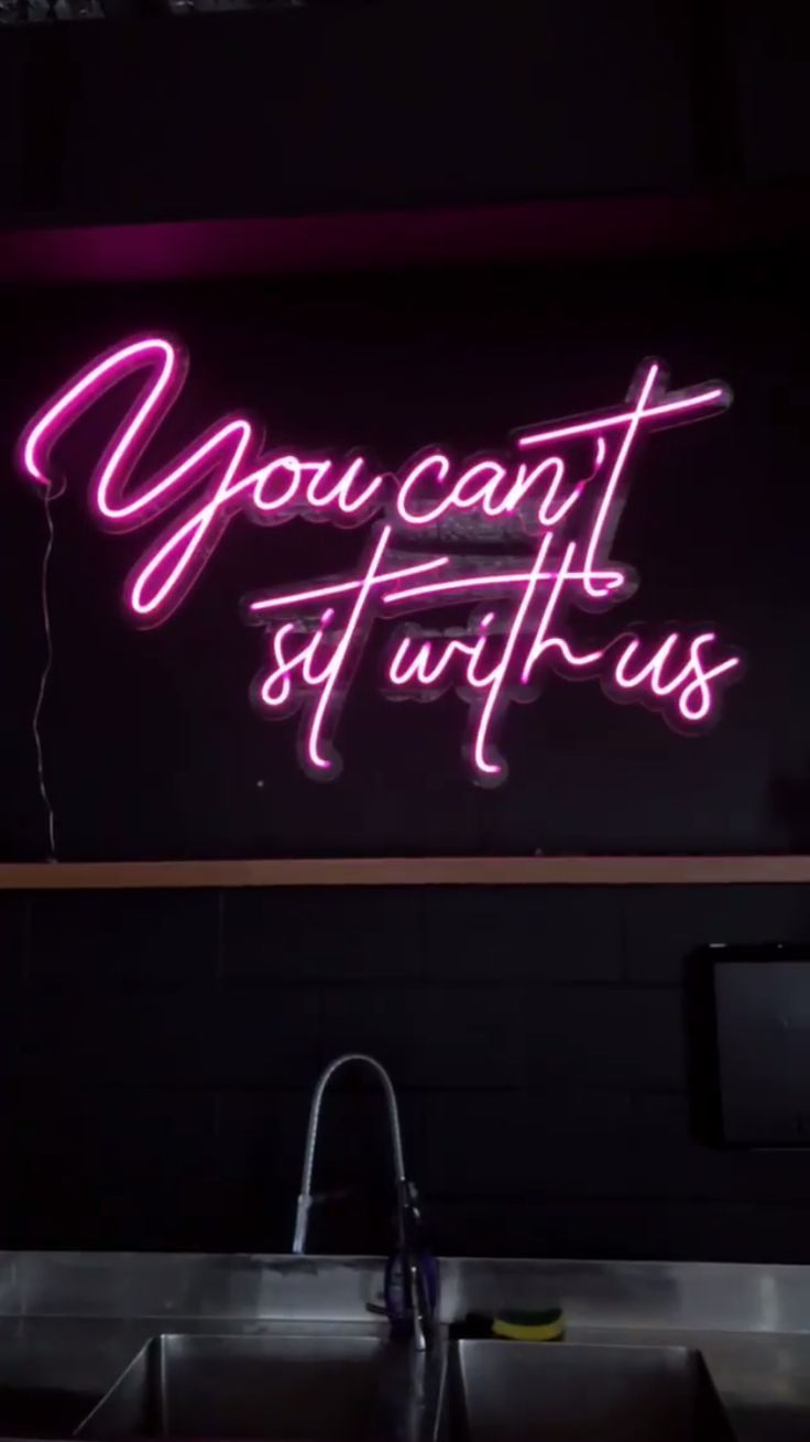 Actually Megan, I can sit anywhere. Neon quotes, Neon signs, Neon words