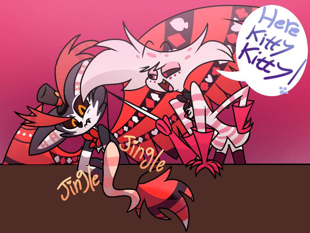 Angel playing with husk. Hazbin Hotel (official) Amino