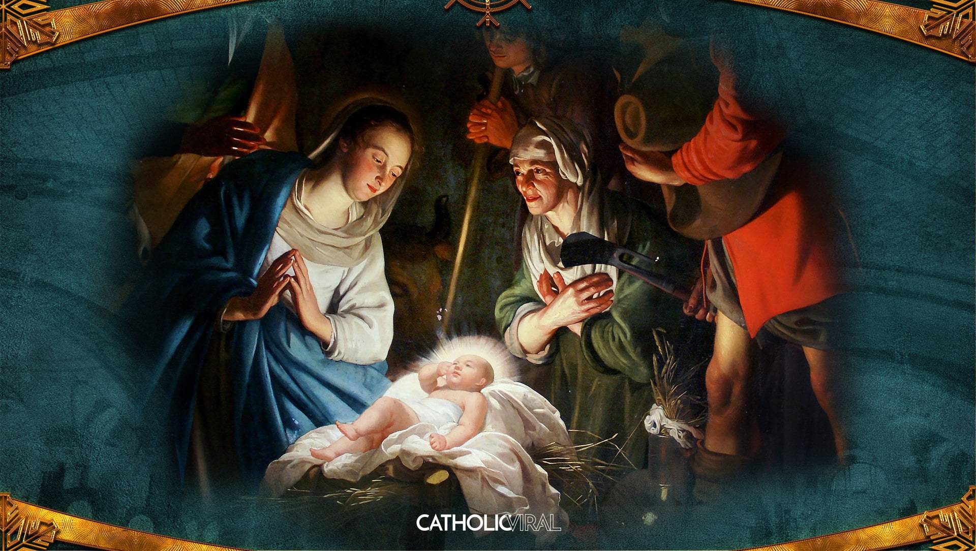 Gorgeous Classical Paintings of the Nativity- HD Christmas Wallpaper CatholicViral