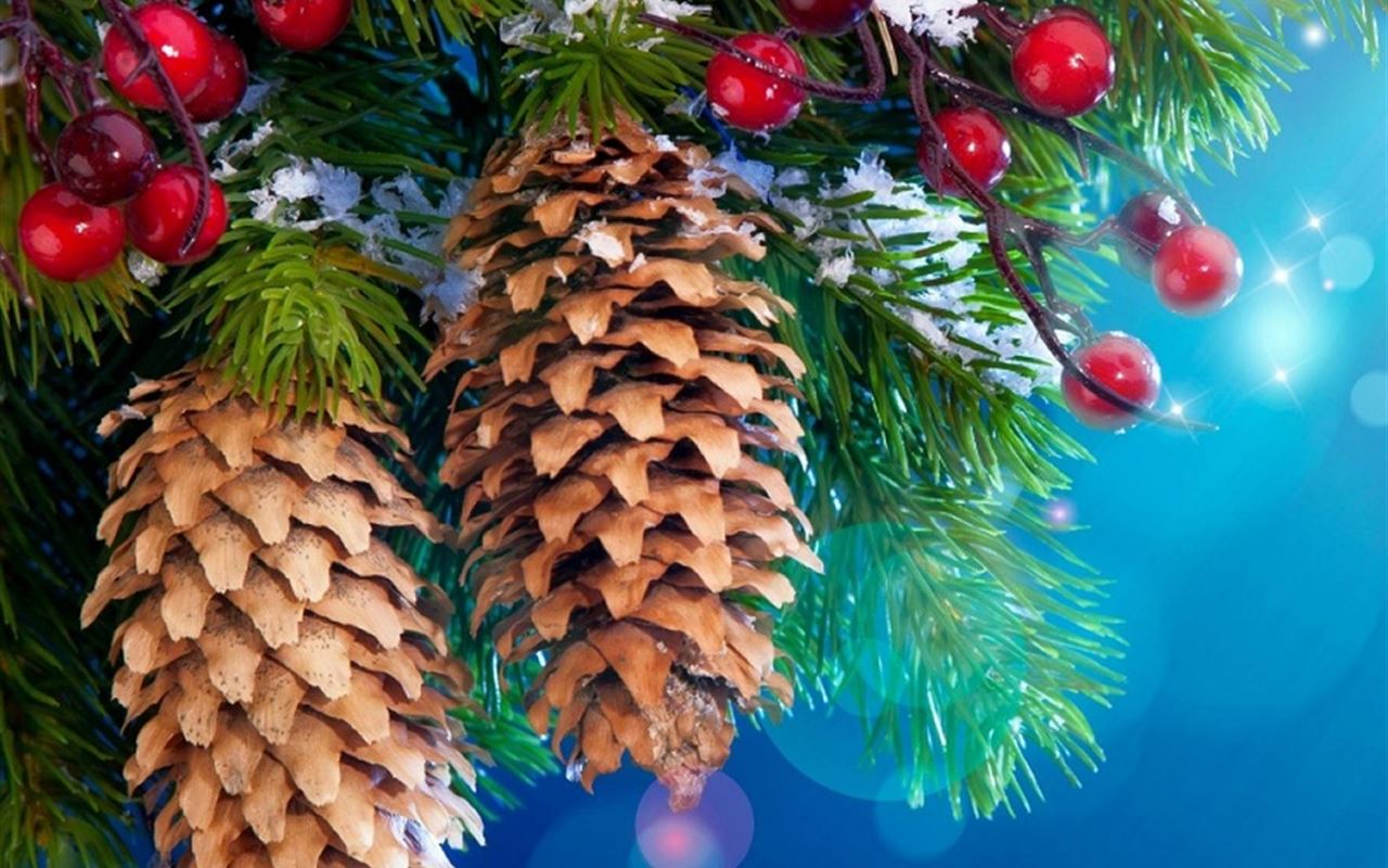 Digital Christmas Tree iPad Wallpaper Free Download