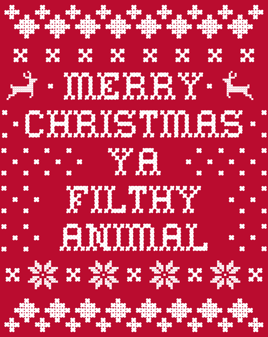 Christmas Wallpaper Merry Christmas Ya Filthy Animal