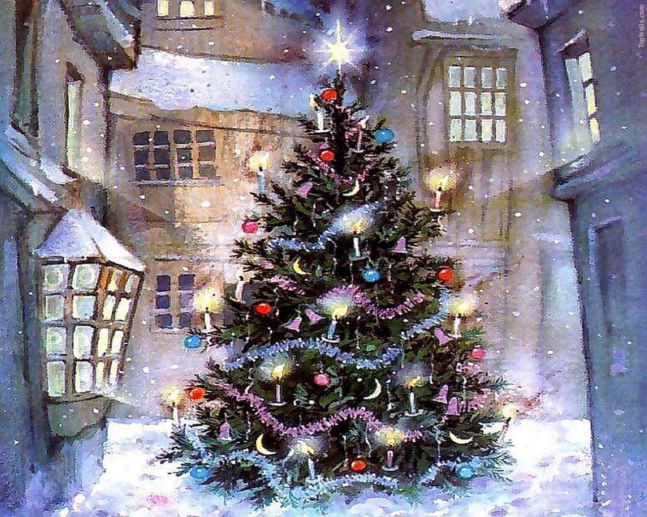 Christmas Wallpaper For Desktop. Christmas art, Animated christmas tree, Animated christmas