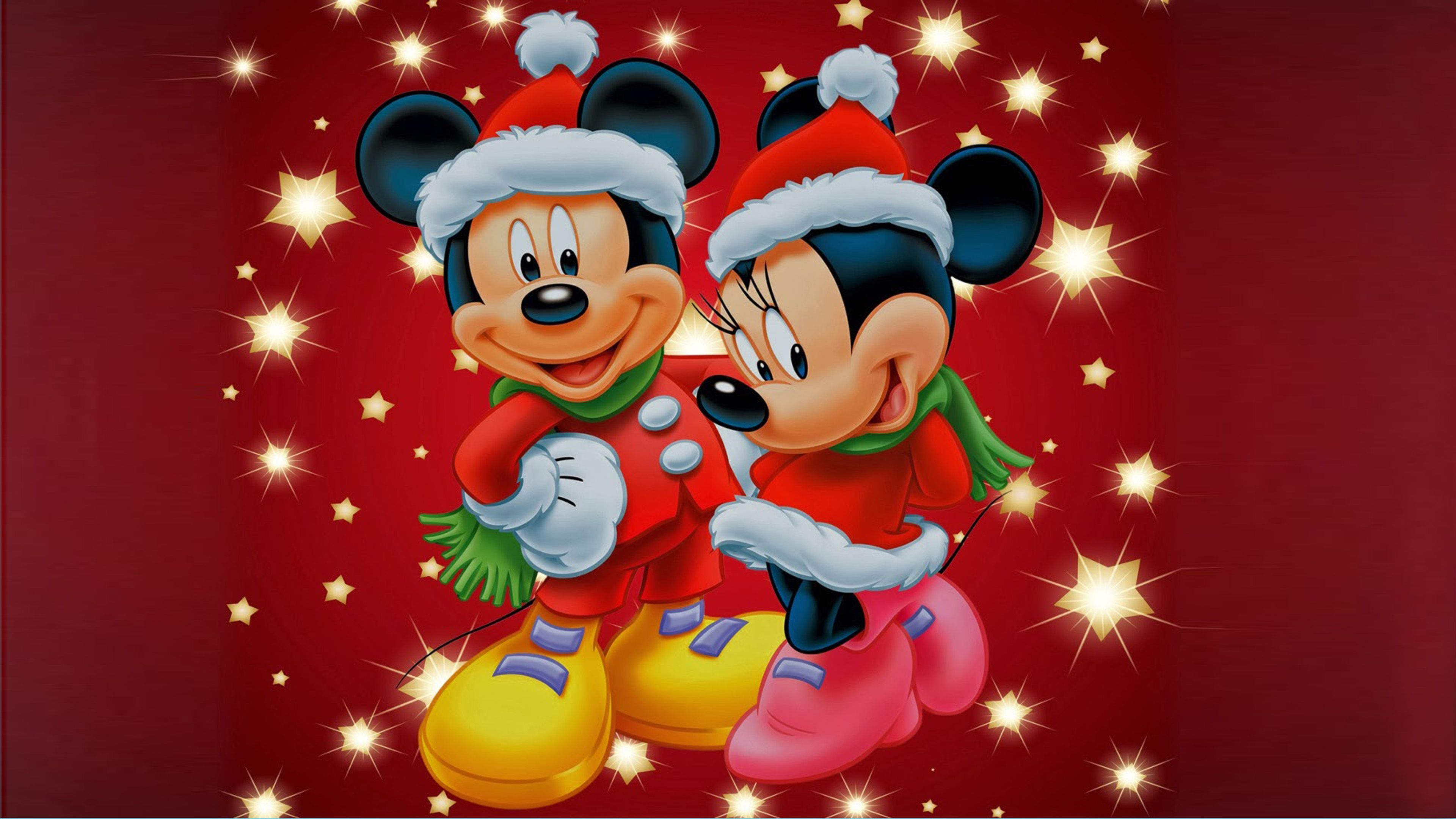 Mickey Mouse Christmas HD Wallpaper